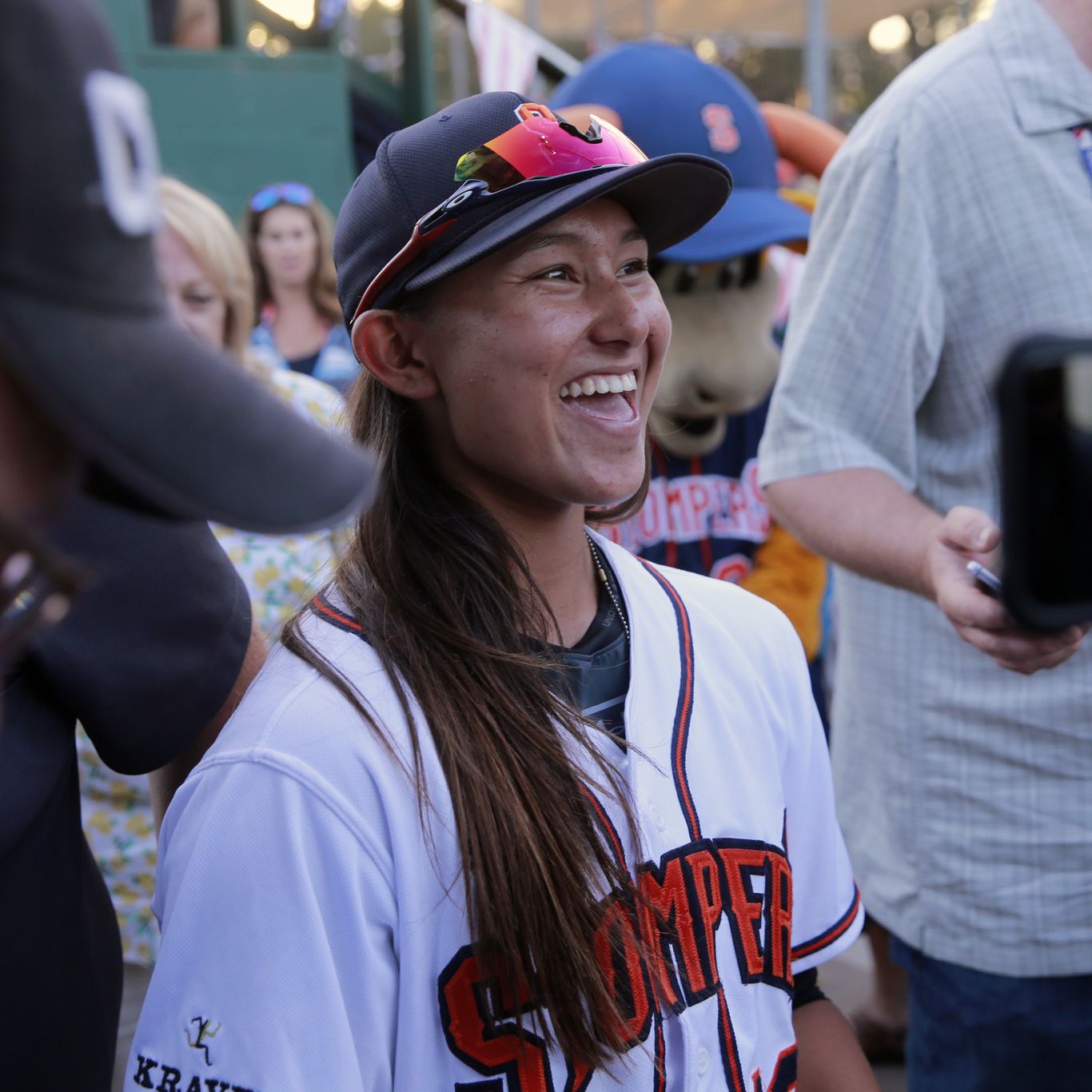 Baseball's first female manager Rachel Balkovec struck during