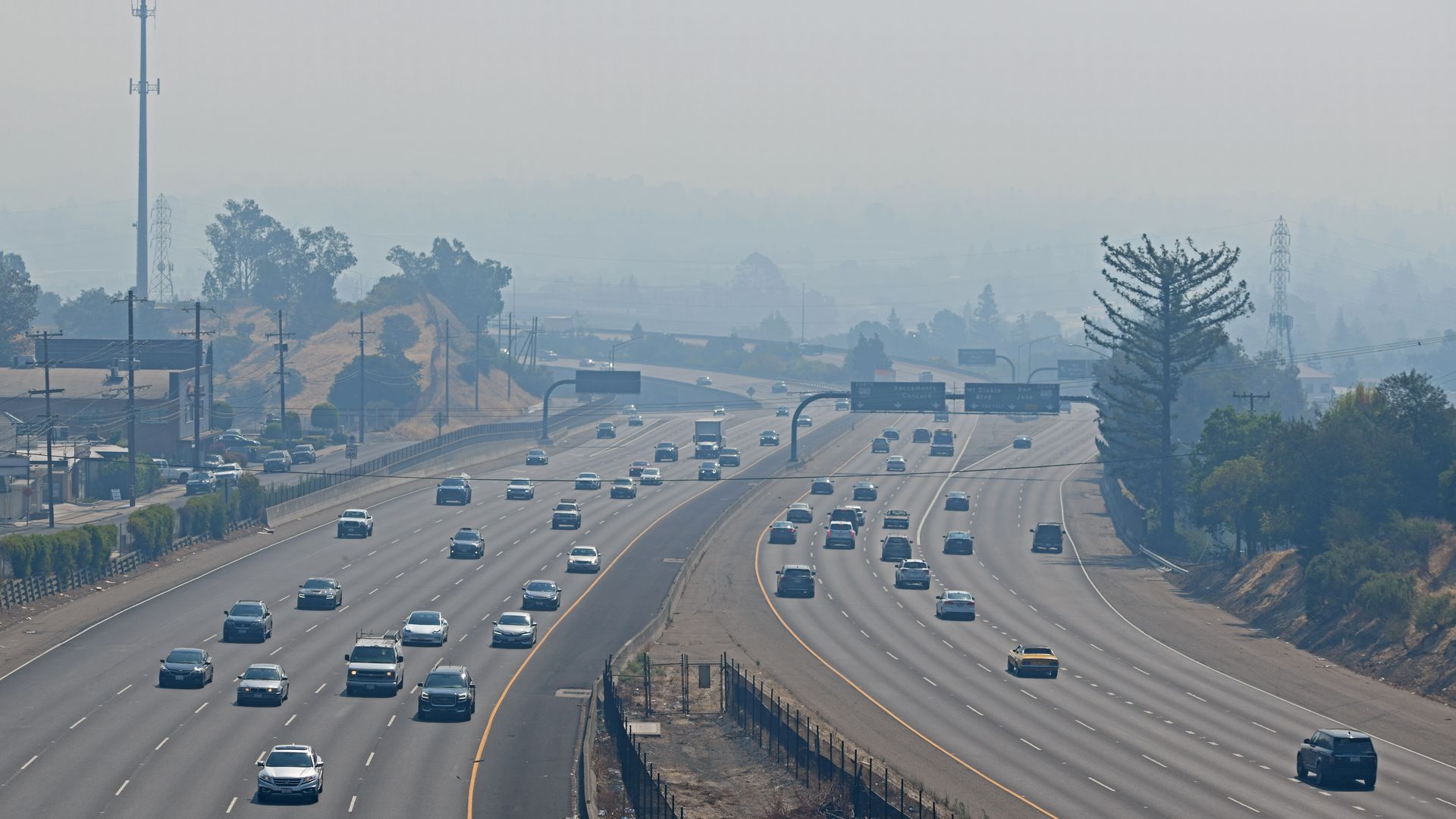 Image of air pollution in San Francisco in late August