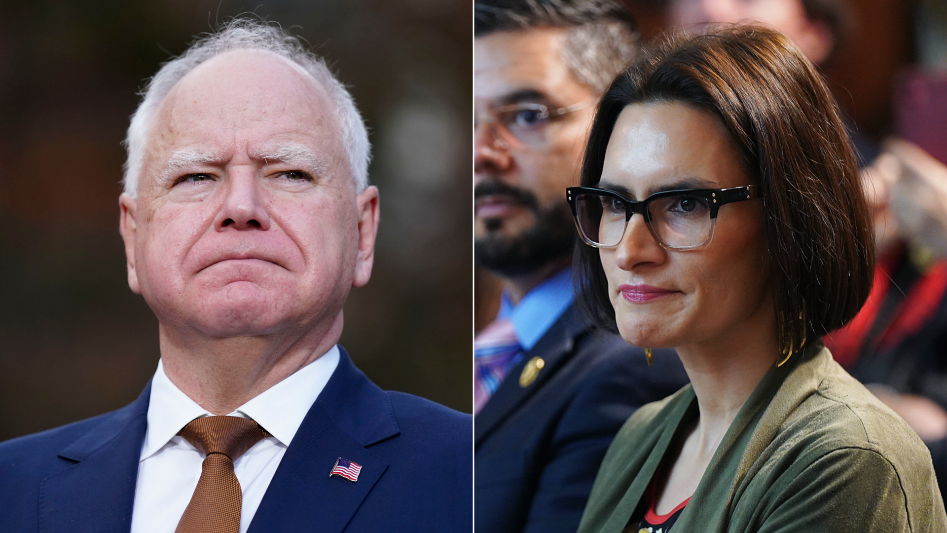 Tim Walz and Peggy Flanagan
