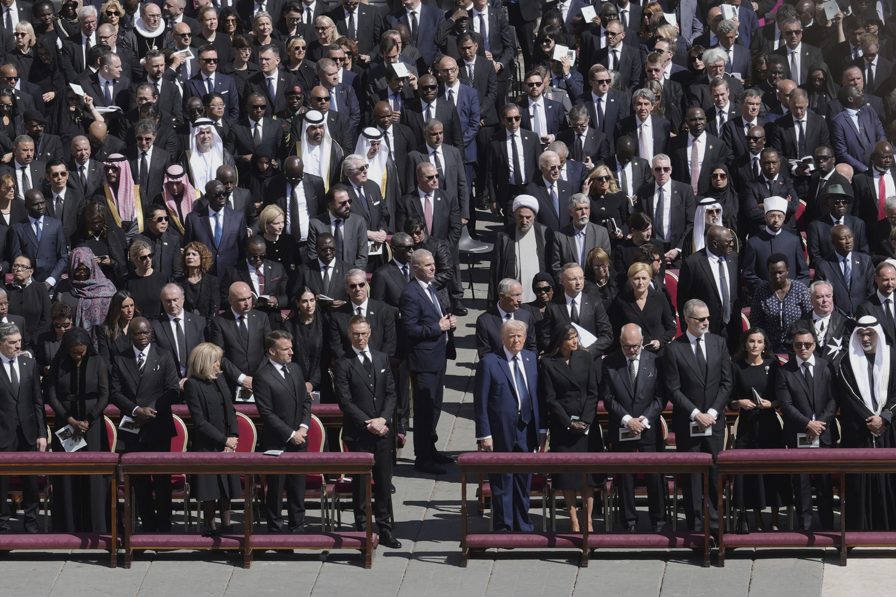 Trump at Pope Francis funeral
