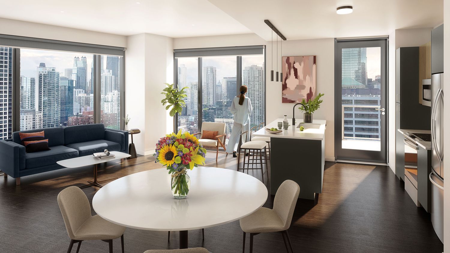 Photo of a table in a apartment