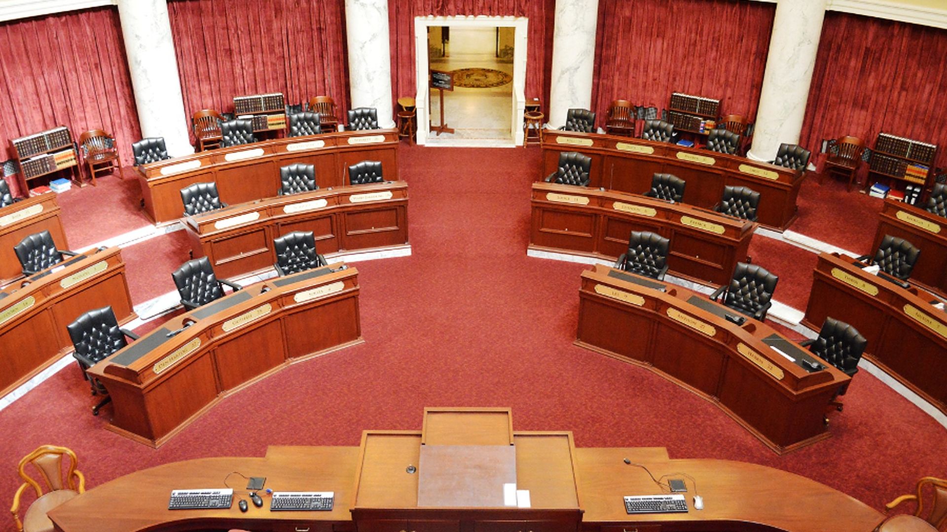 The Idaho Senate is empty