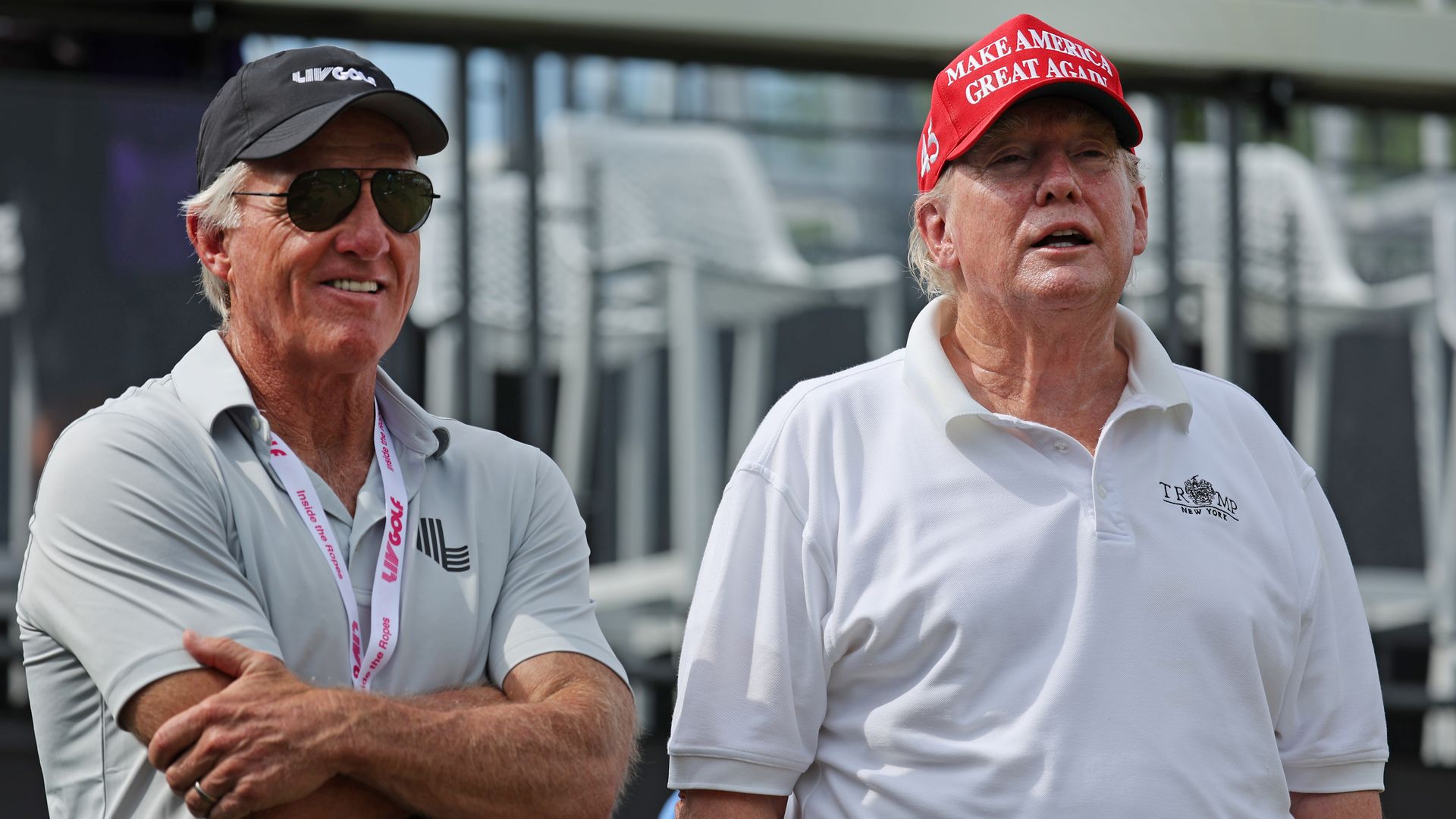 Greg Norman and Donald Trump