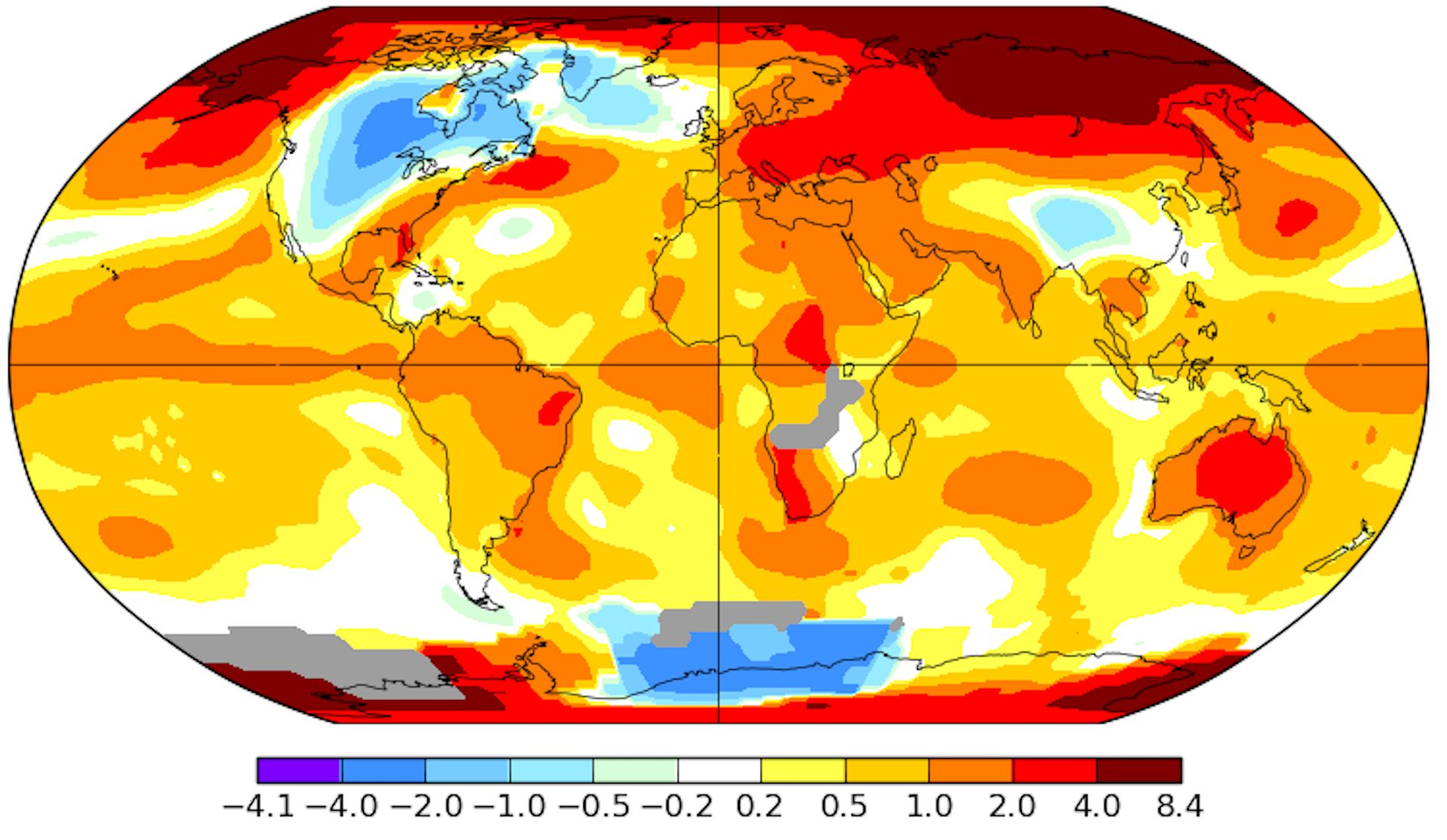 The Earth Has Been Warmer Than Average For 406 Months In A Row