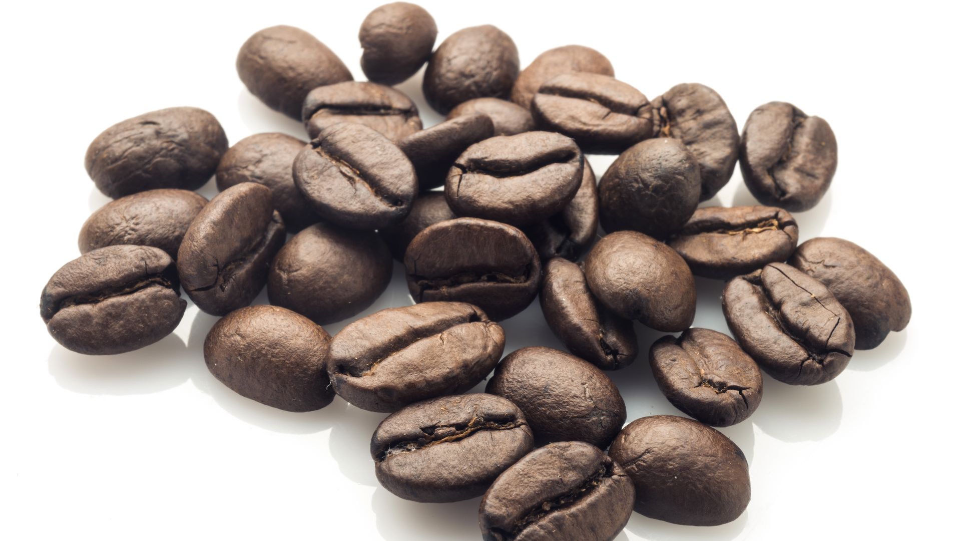 A pile of coffee beans