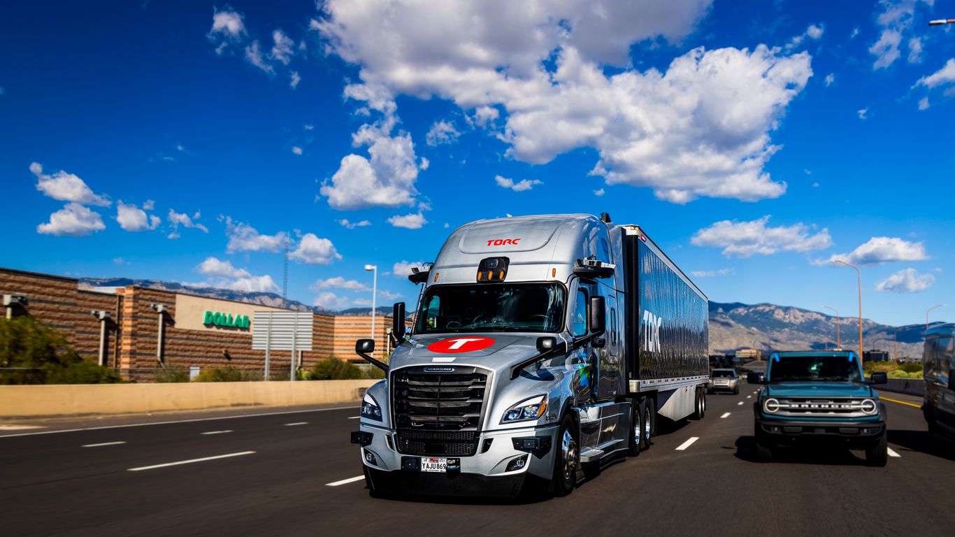 Autonomous trucks now on the 