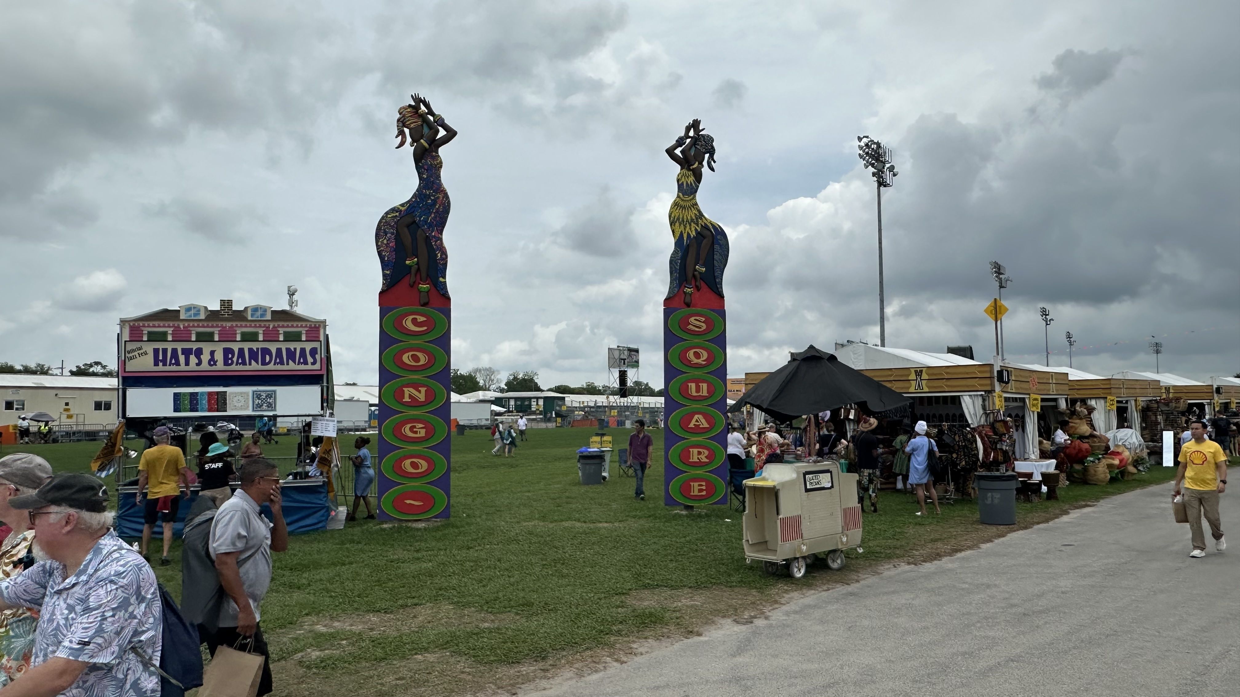 The Congo Square entrance at Jazz Fest.
