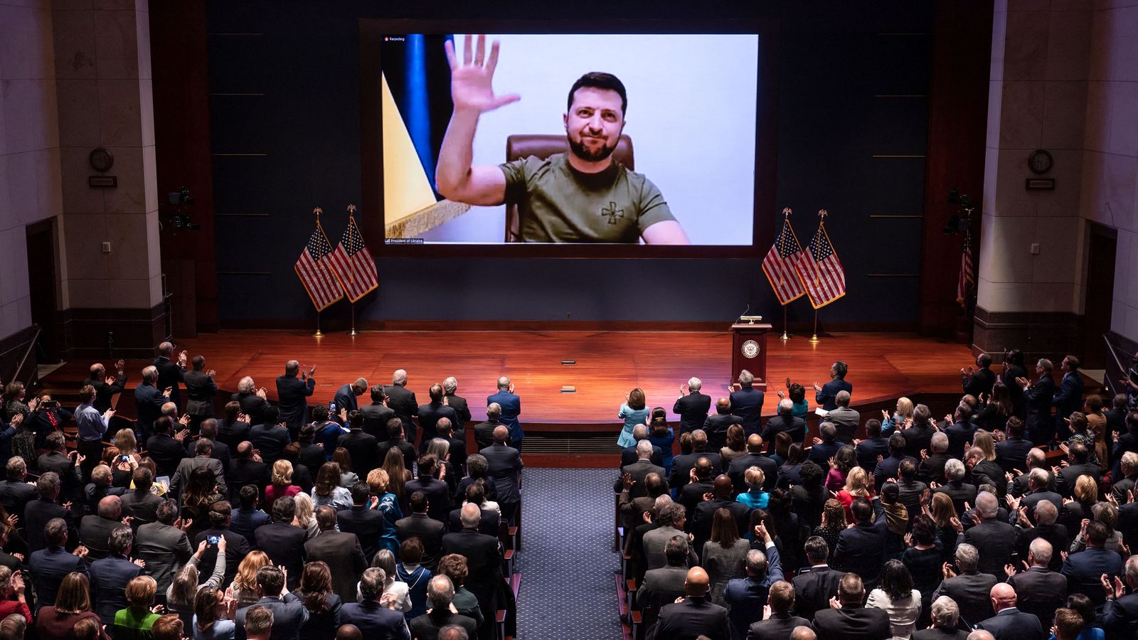 Zelensky's Speech Rekindles Congressional No-fly Talk