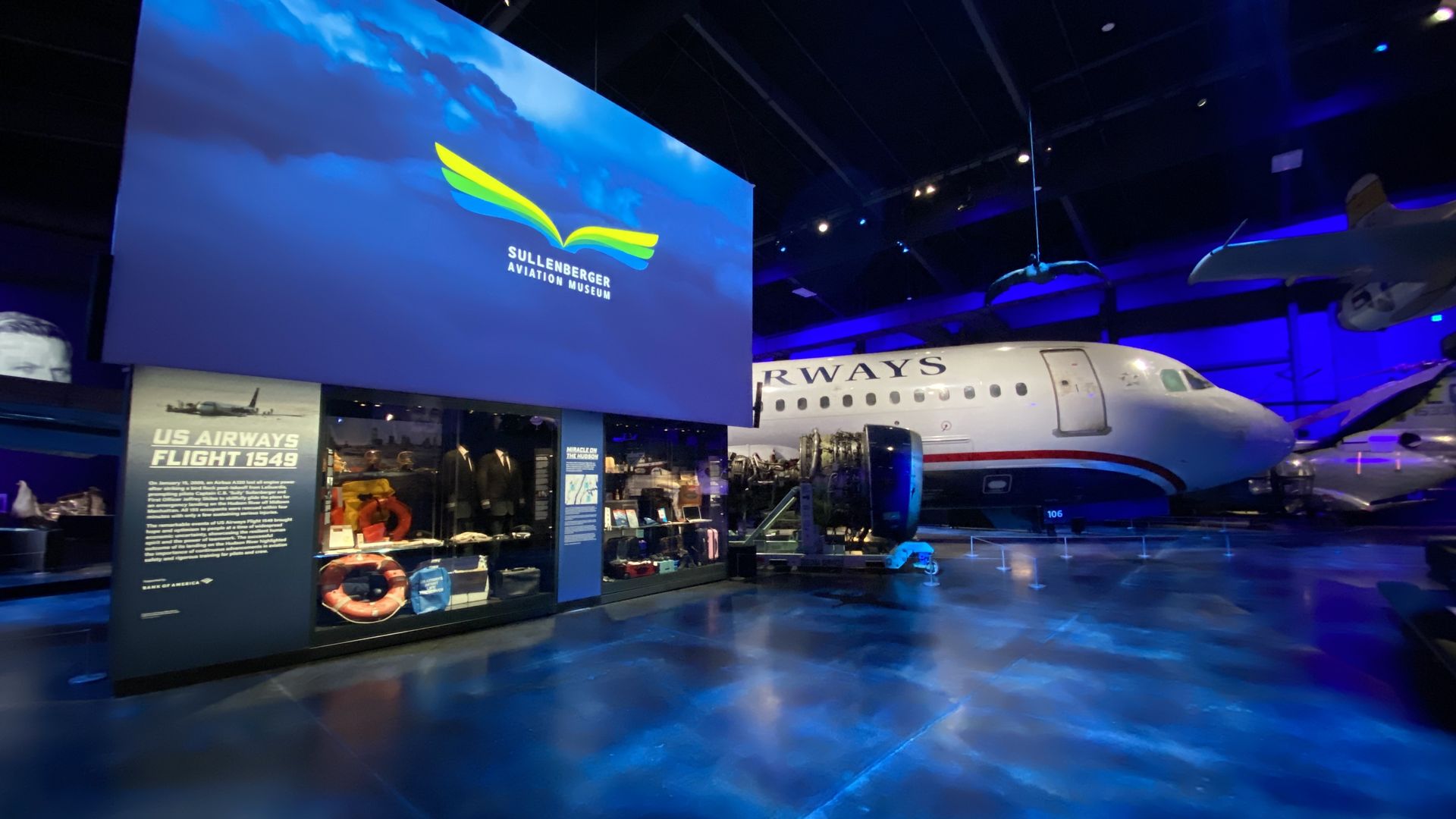 "Miracle on the Hudson" aircraft is the anchor of the new museum. 
