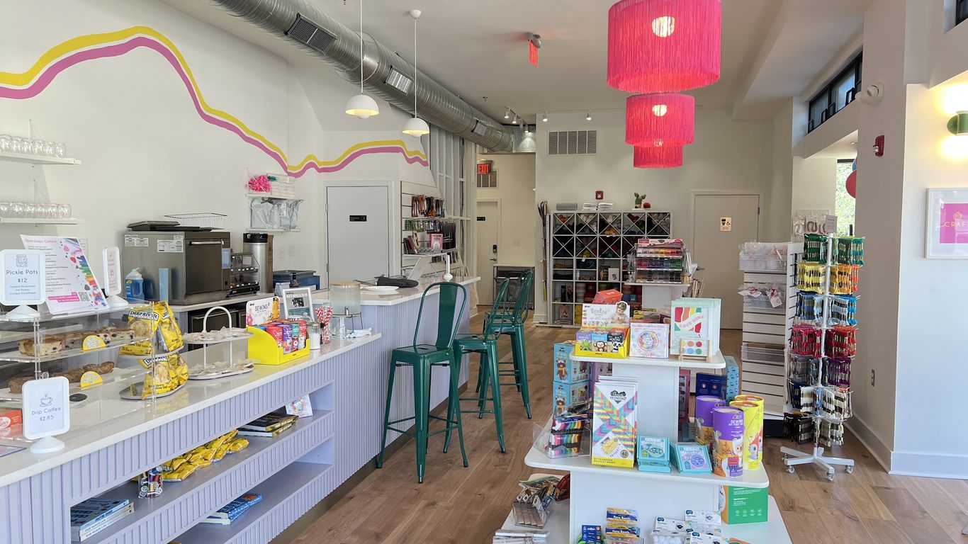 New D.C. crafting space Merry Pin blends cocktails, art - Axios ...