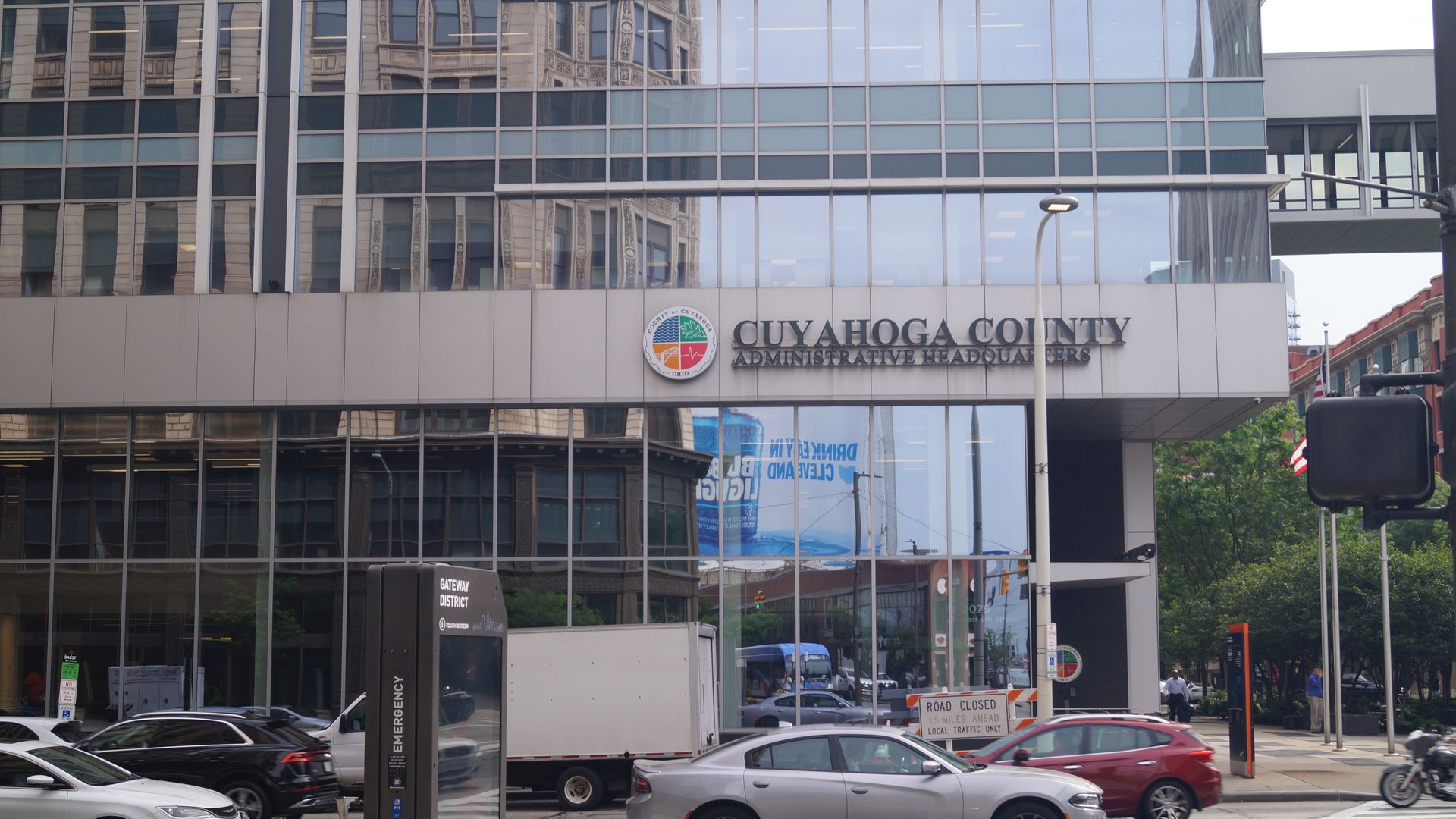 Exterior photo of Cuyahoga County HQ