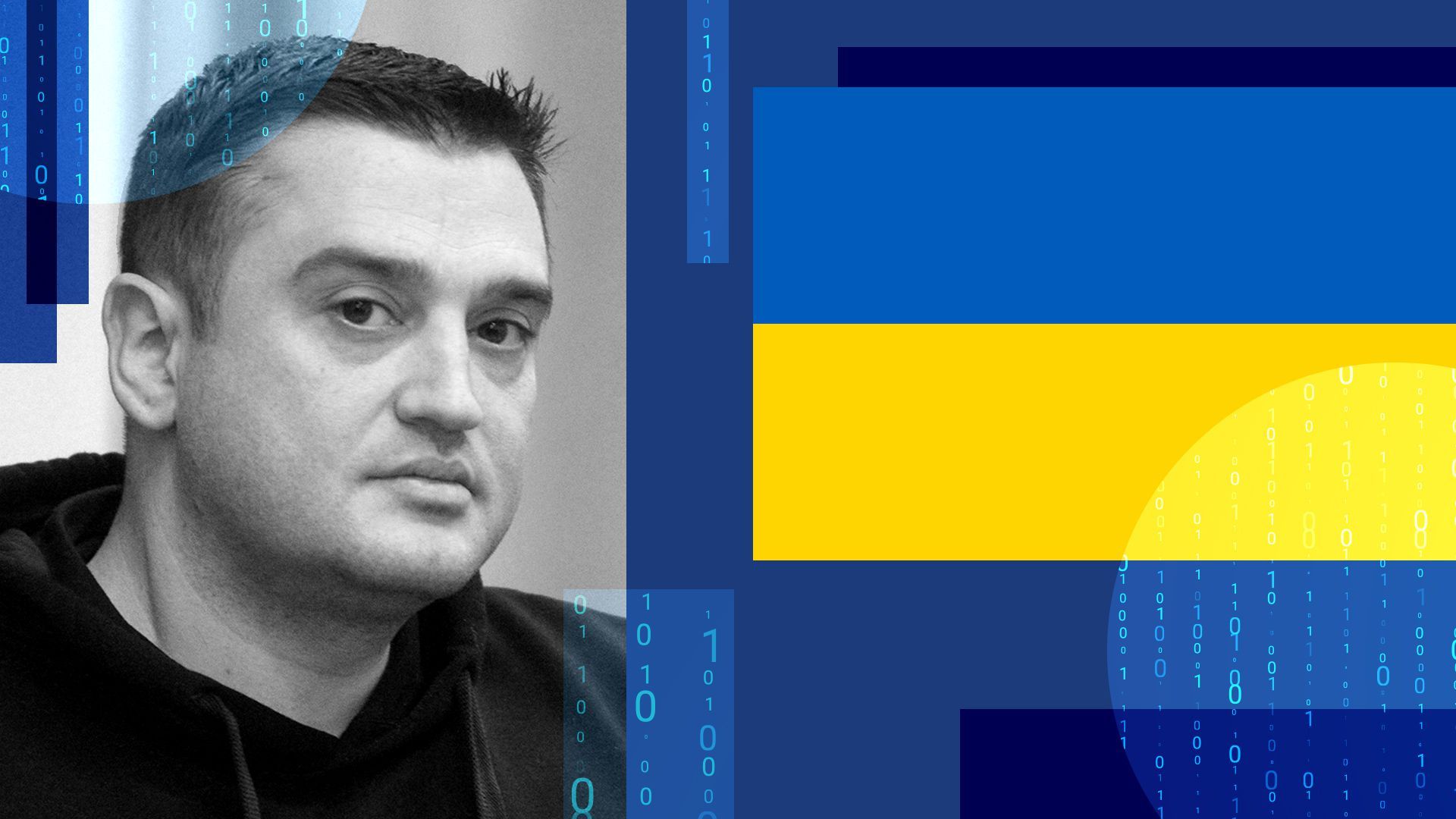 Photo illustration of Alex Bornyakov, the vice minister of digital transformation of Ukraine.