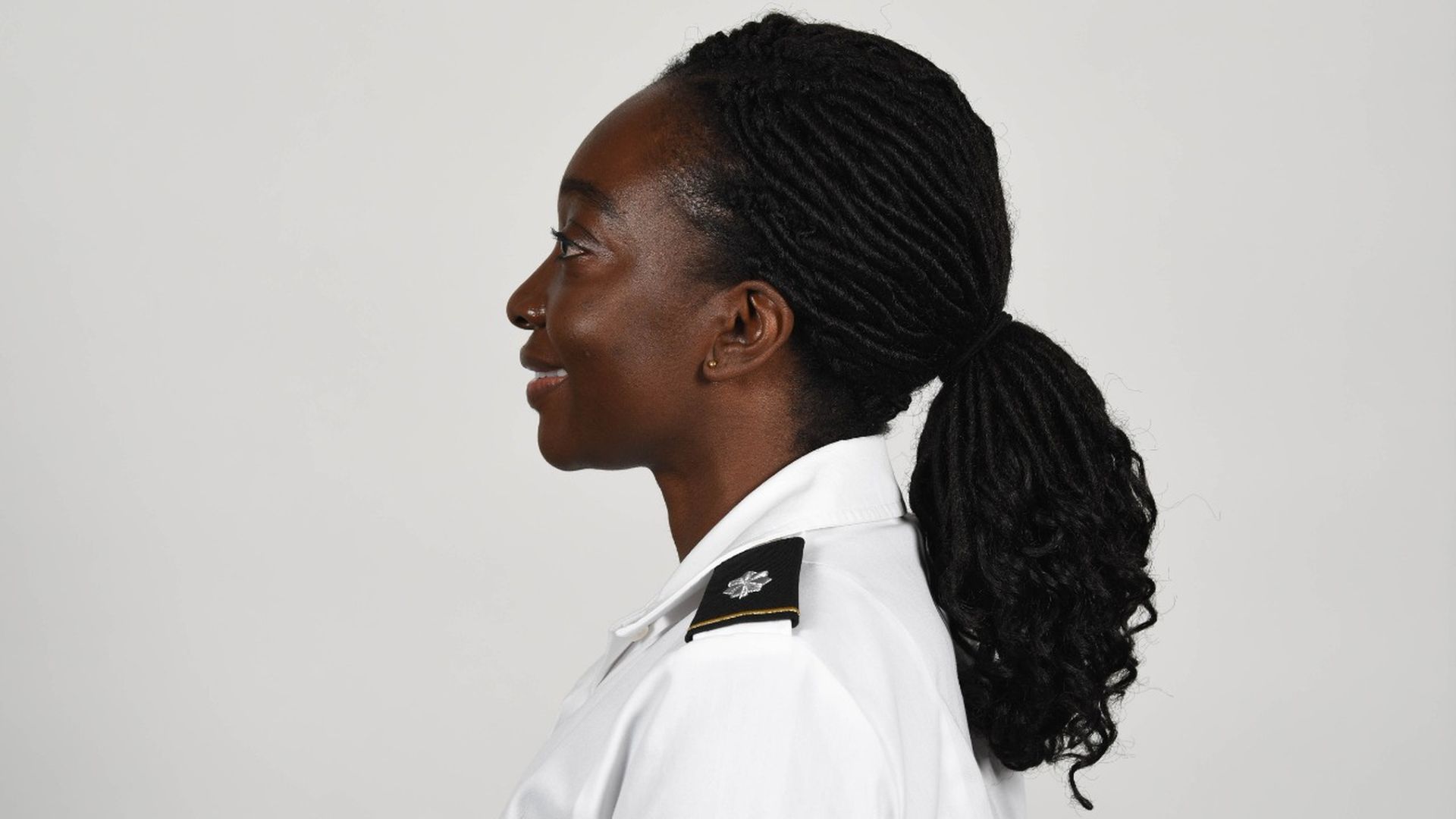 U.S. Army approved hairstyle. 