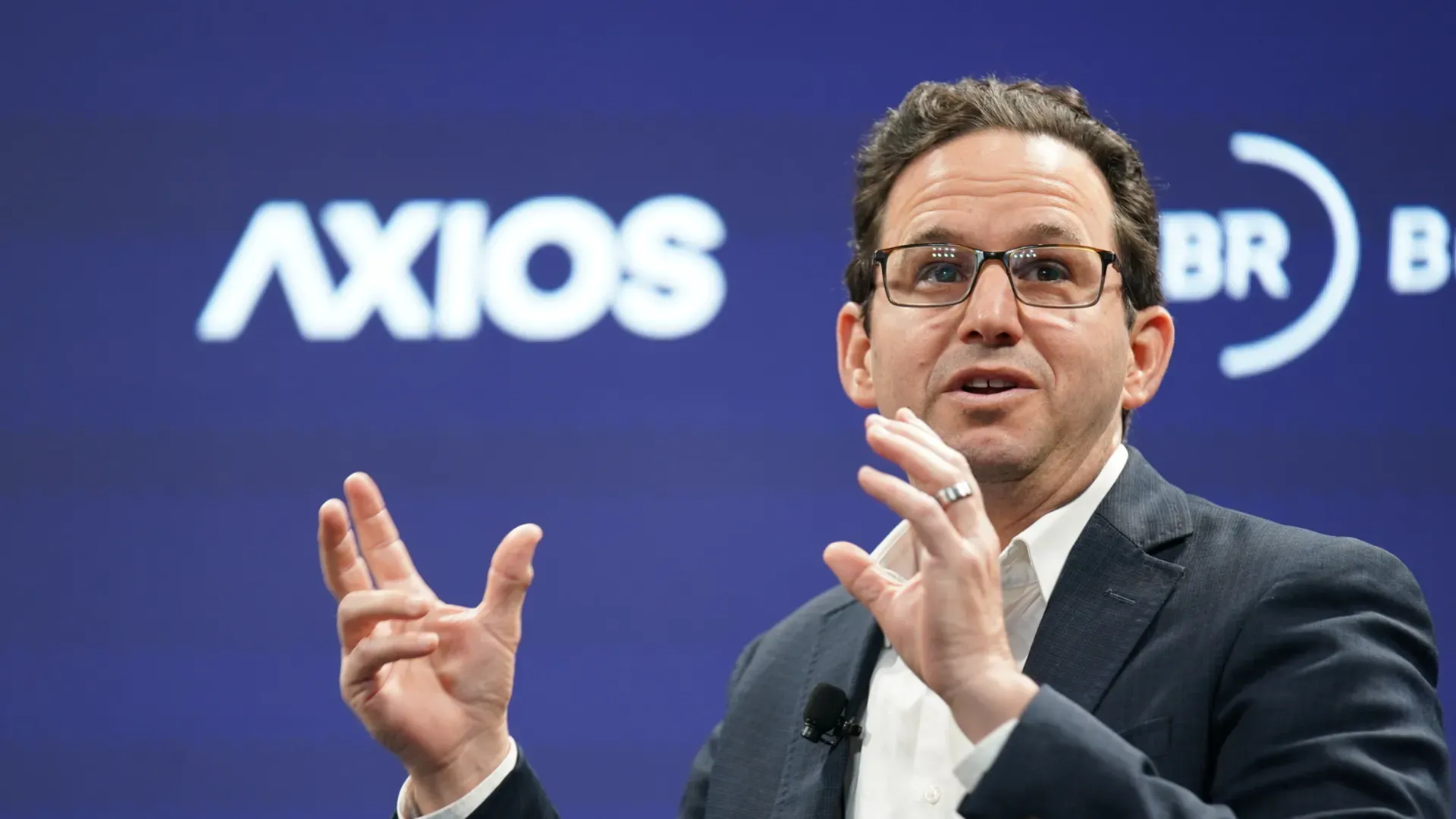 Democratic senator Brian Schatz speaking at an Axios event