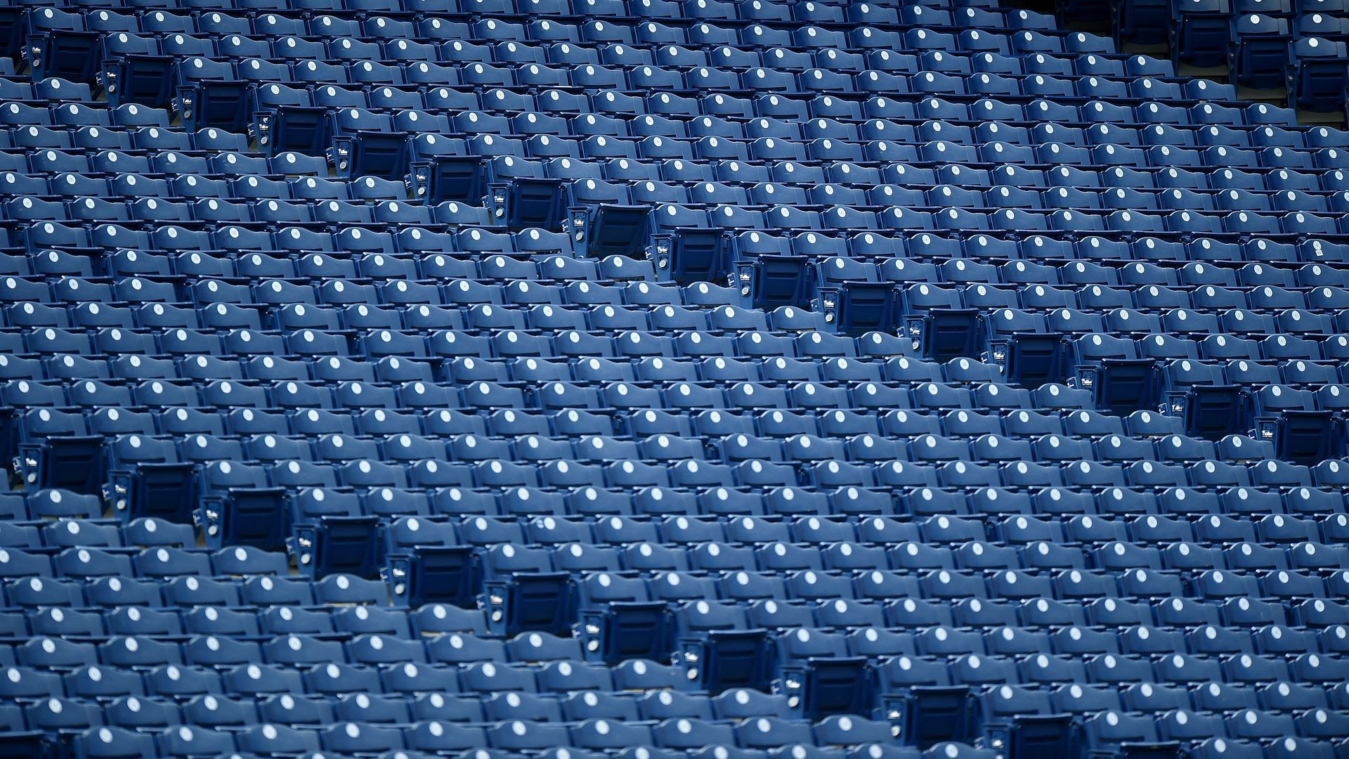 Empty stadium seats