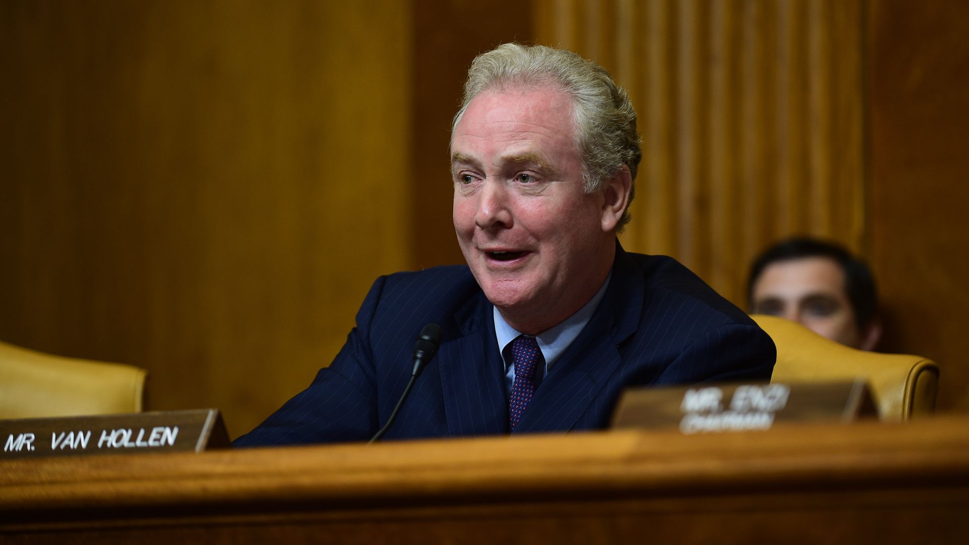 Sen. Chris Van Hollen at a committee hearing