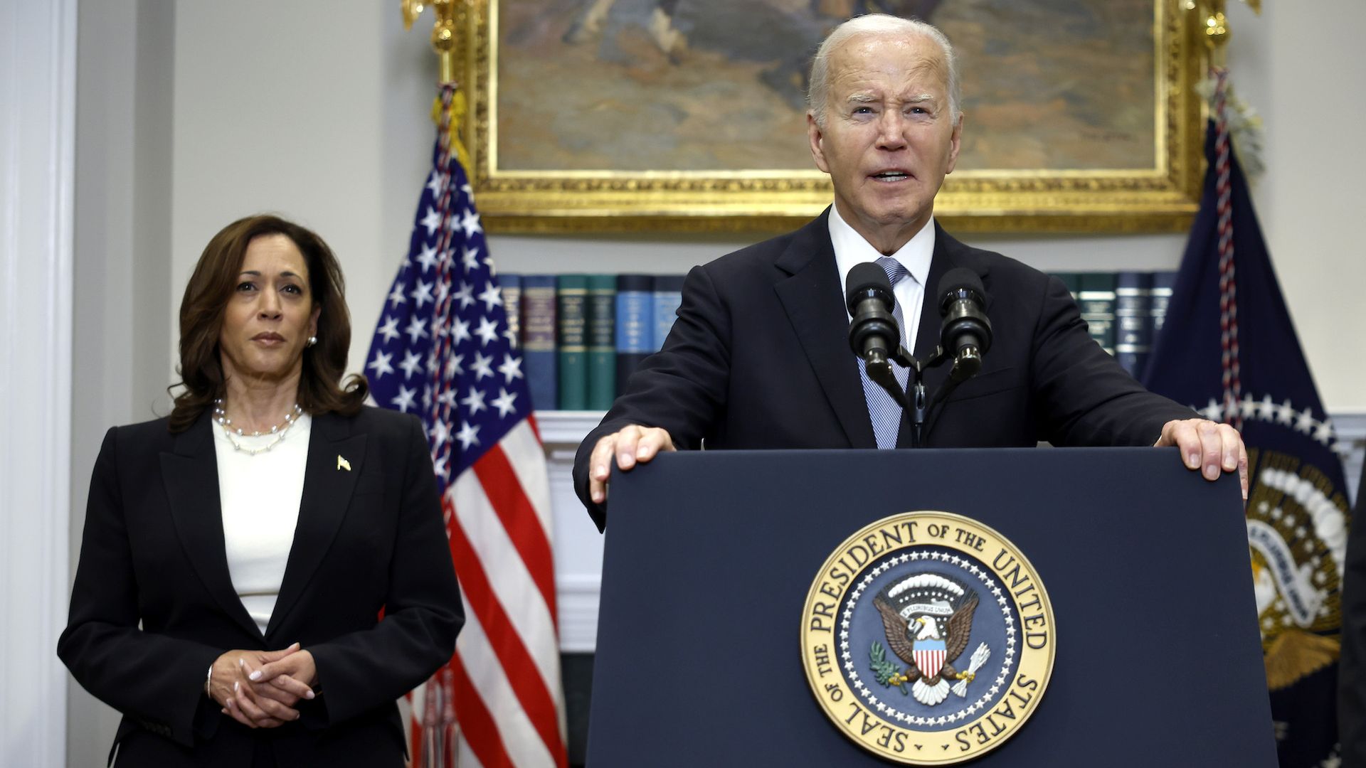 President Biden and Kamala Harris.