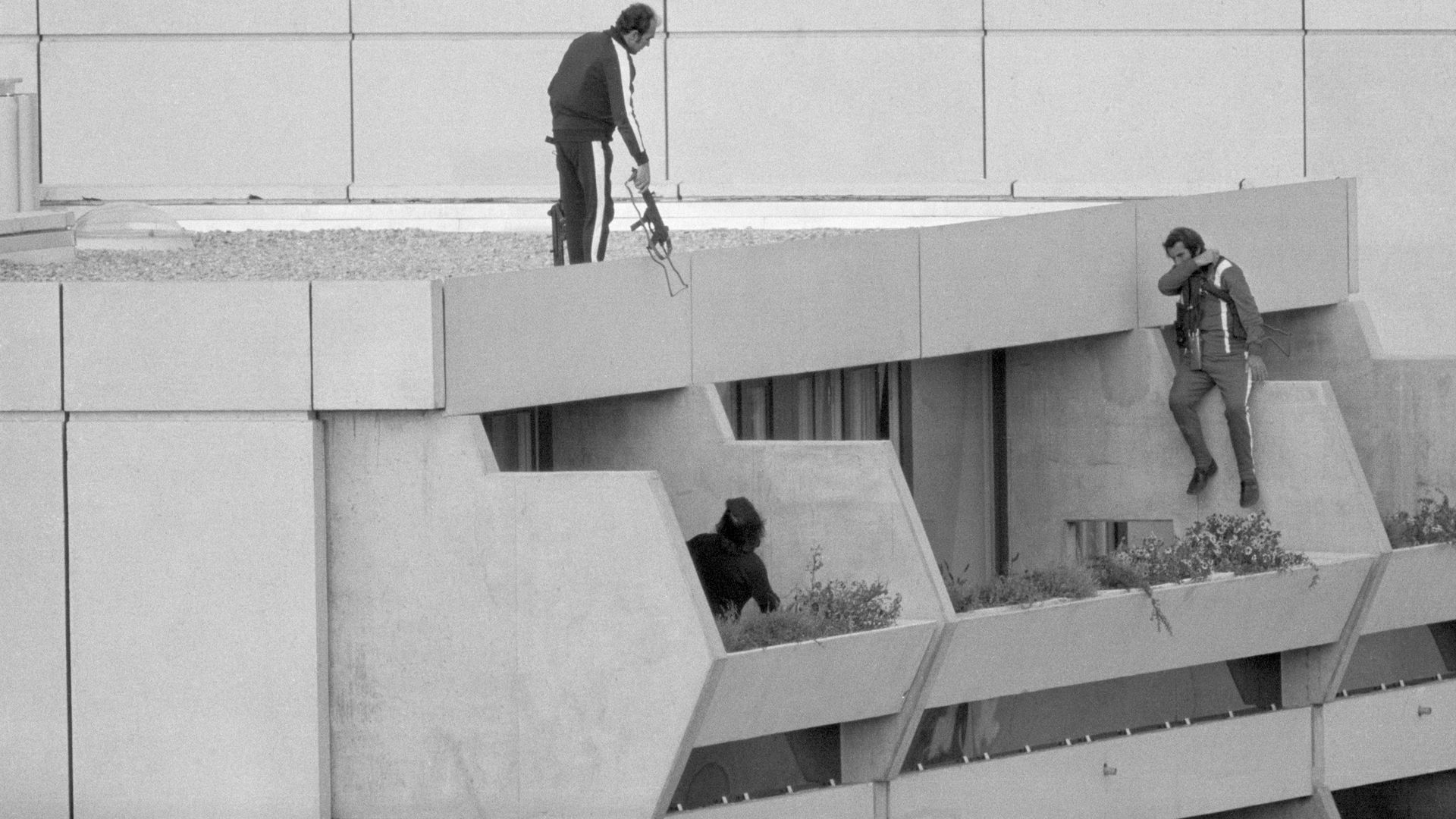 Police during a rescue attempt