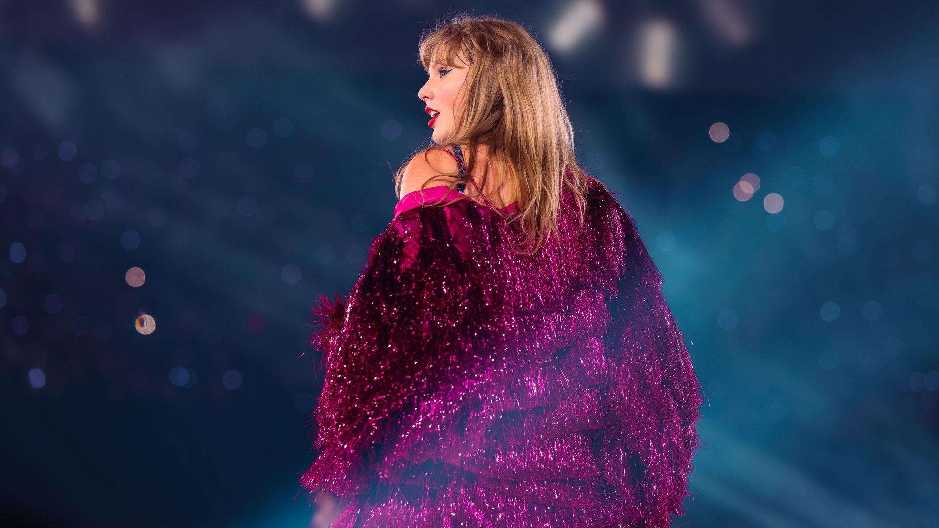 Taylor Swift performs onstage during "Taylor Swift | The Eras Tour" at BC Place on December 08, 2024 in Vancouver, British Columbia.