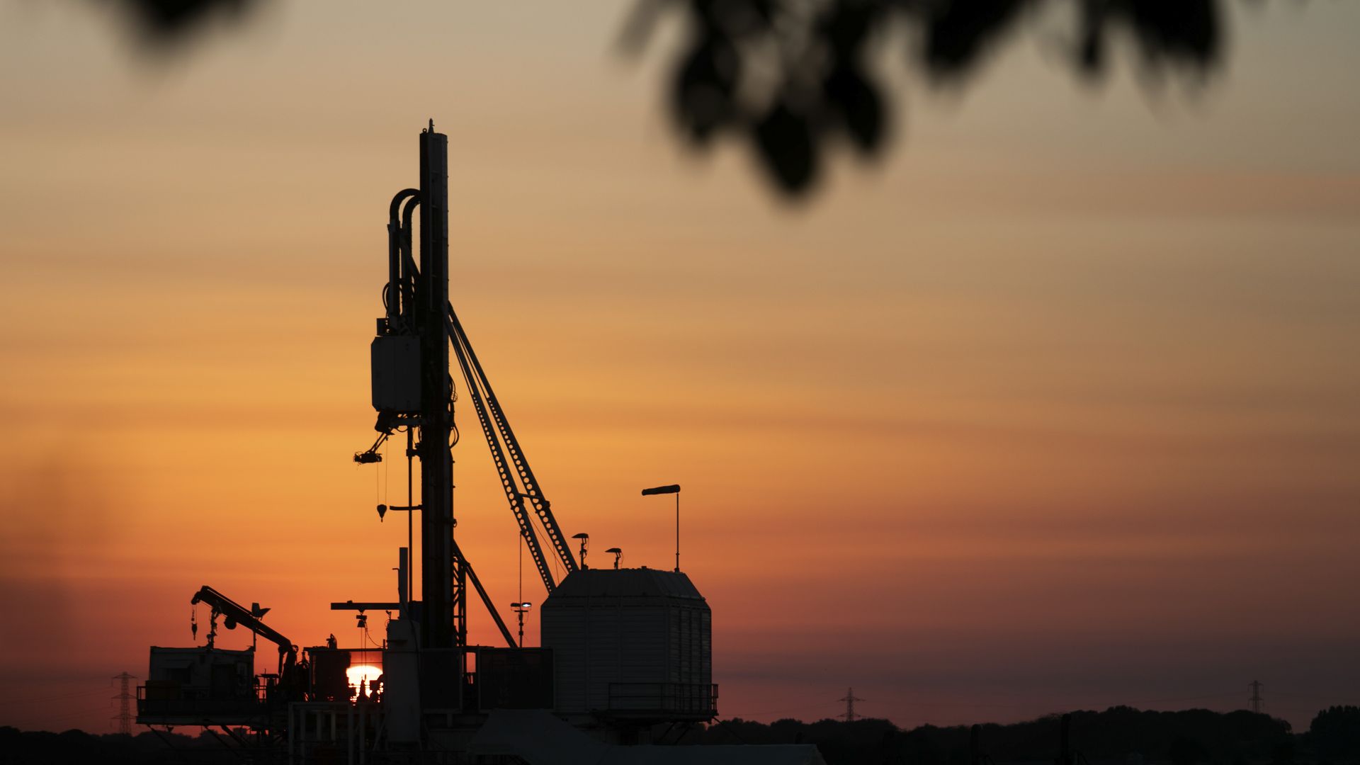 A fracking site.