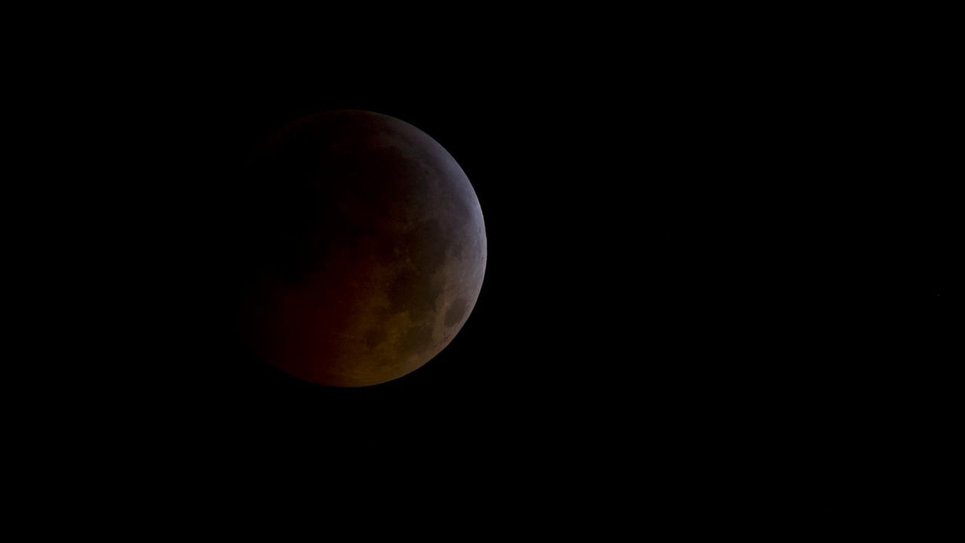 A total lunar eclipse.