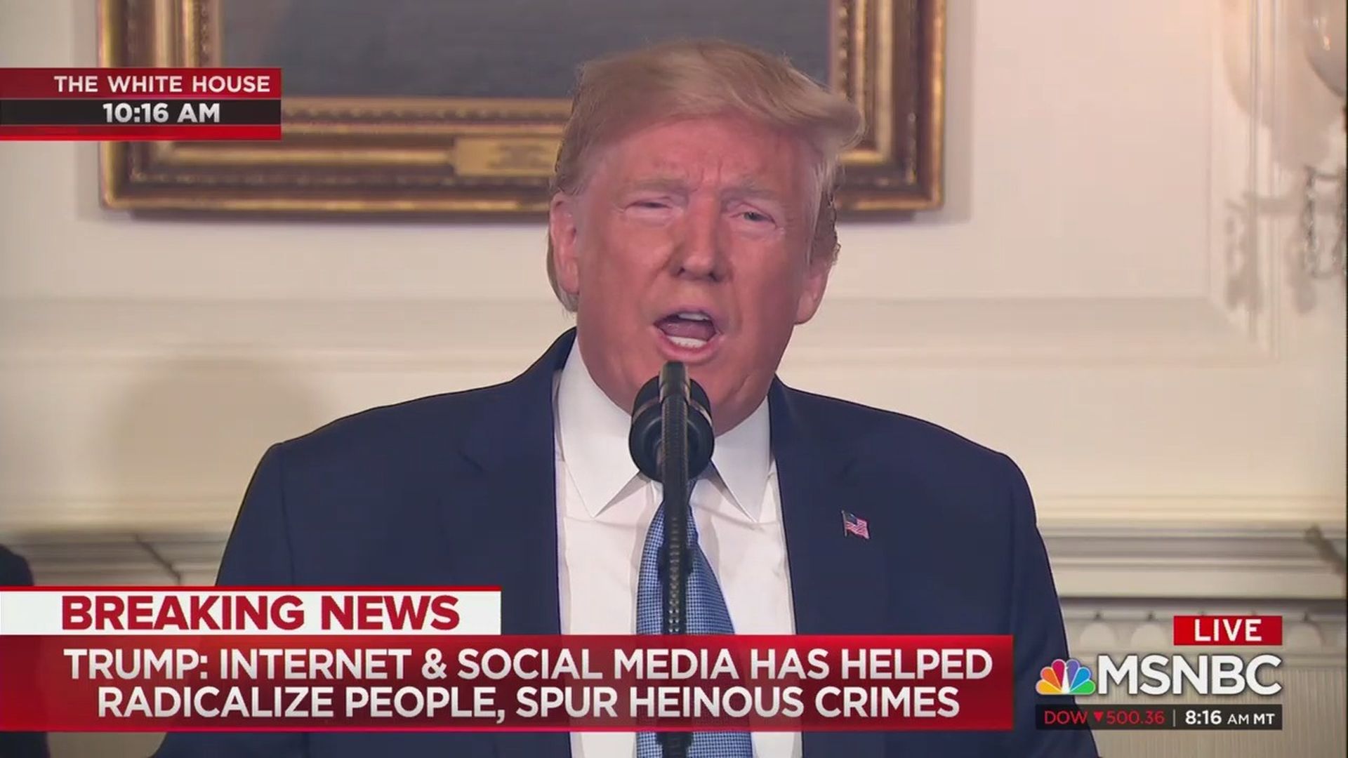 President Trump speaking after shootings in El Paso and Dayton