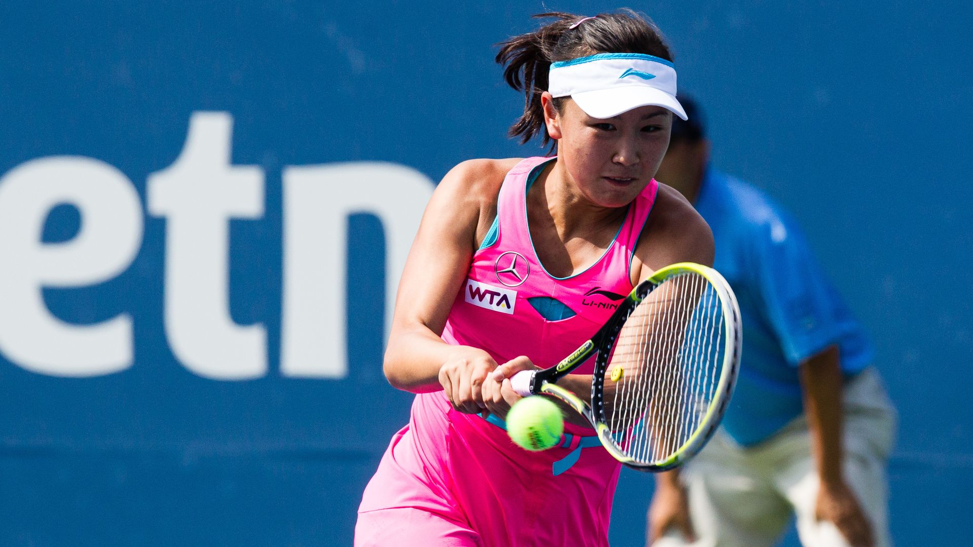 Shuai Peng during the Connecticut Open in August 2014.