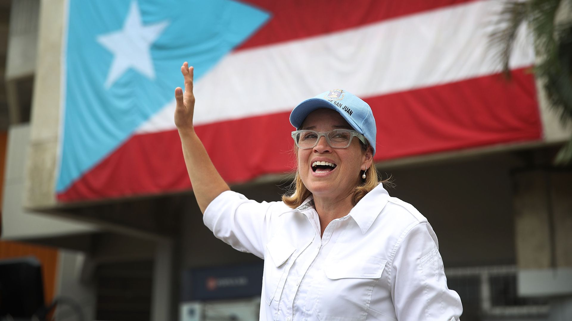 San Juan Mayor Carmen Yulin Cruz during Hurricane Maria recovery in 2017
