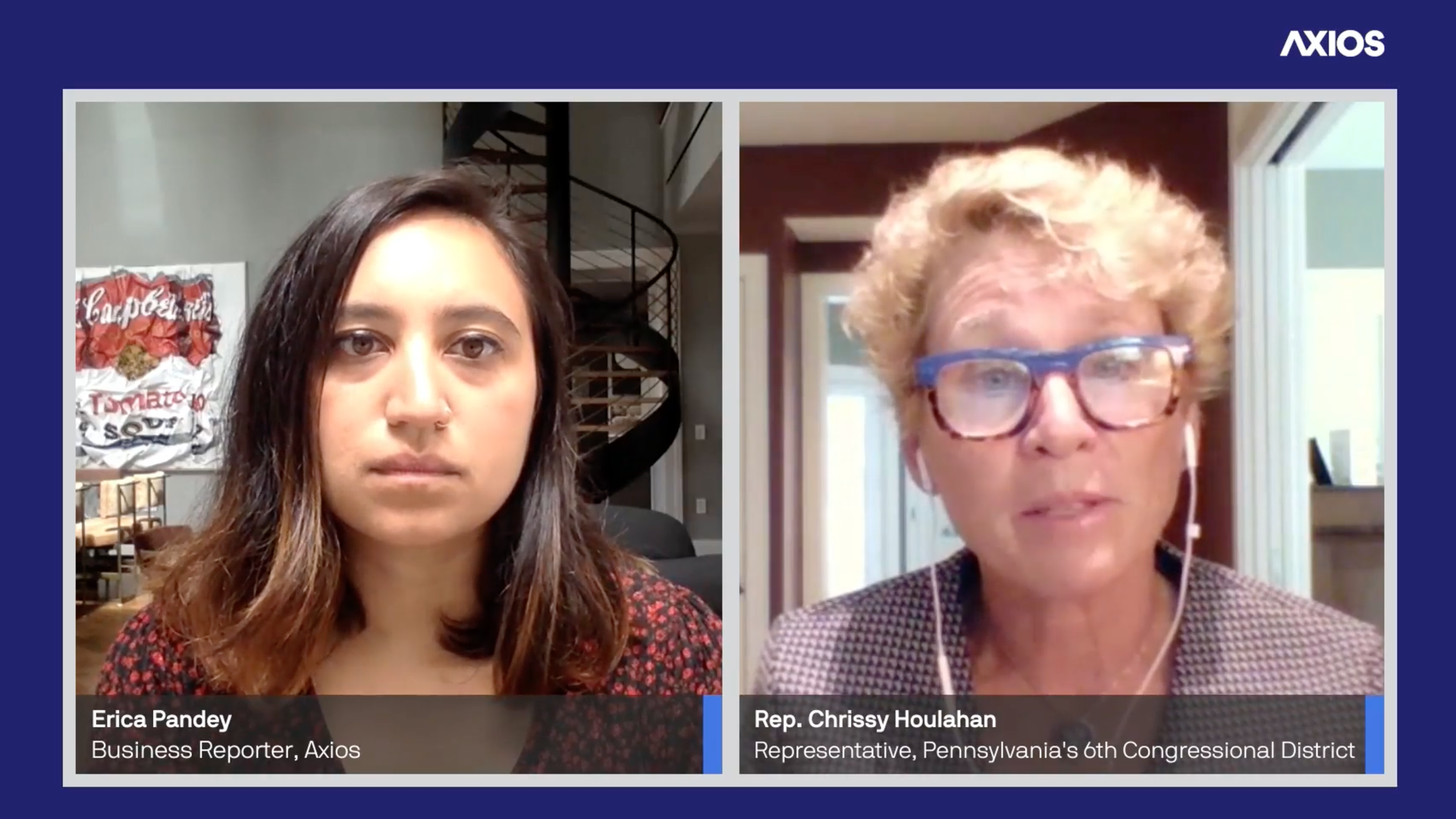 Axios reporter Erica Pandey and Rep. Chrissy Houlahan