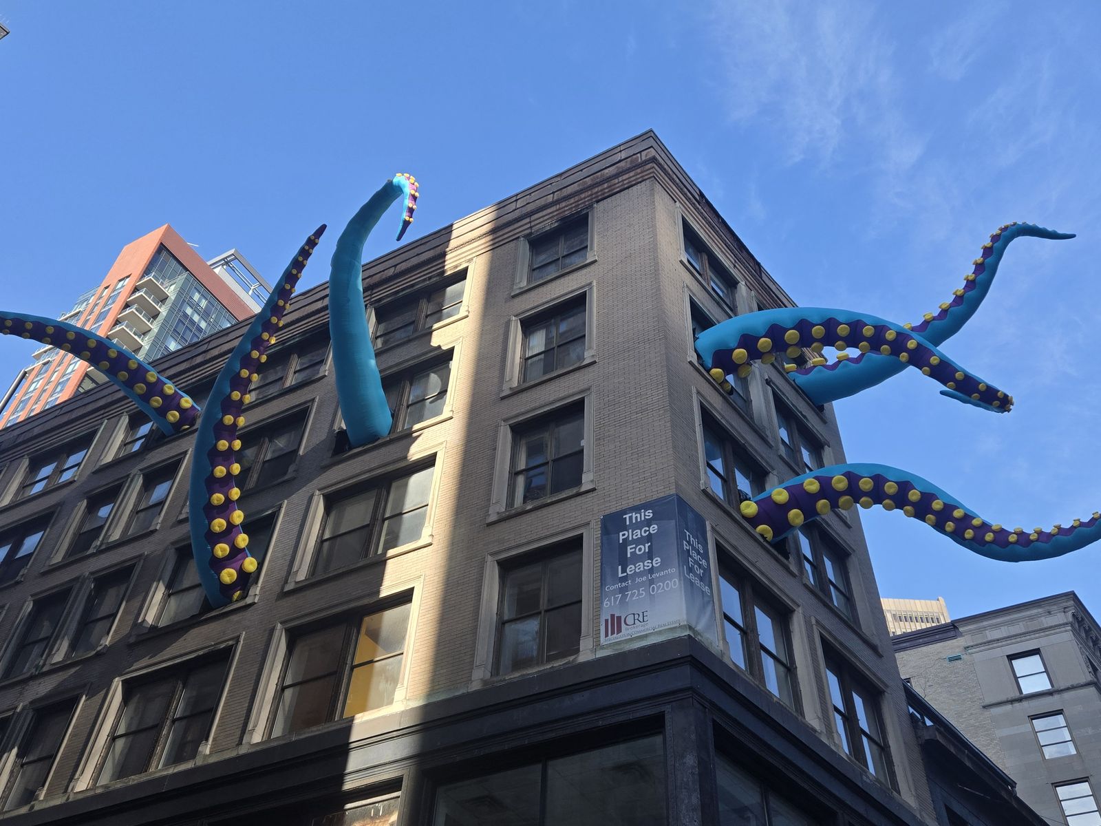 Giant kraken eyeballs come with 2026 Winteractive downtown Boston