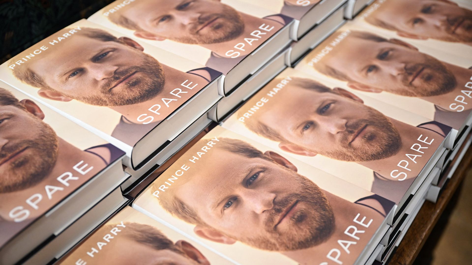 A photo of Prince Harry's book.