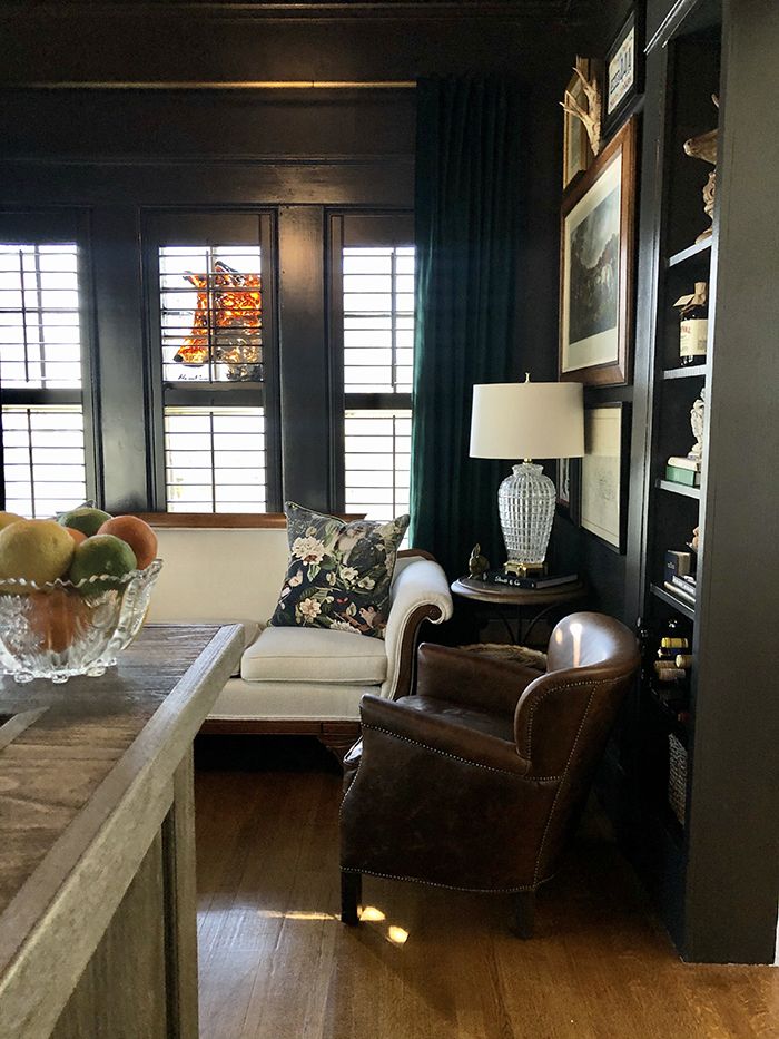 charlotte staton home tour whiskey lounge