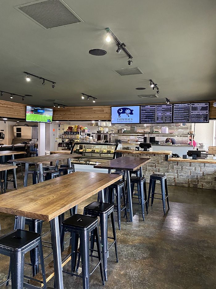 Farm Haus inside restaurant