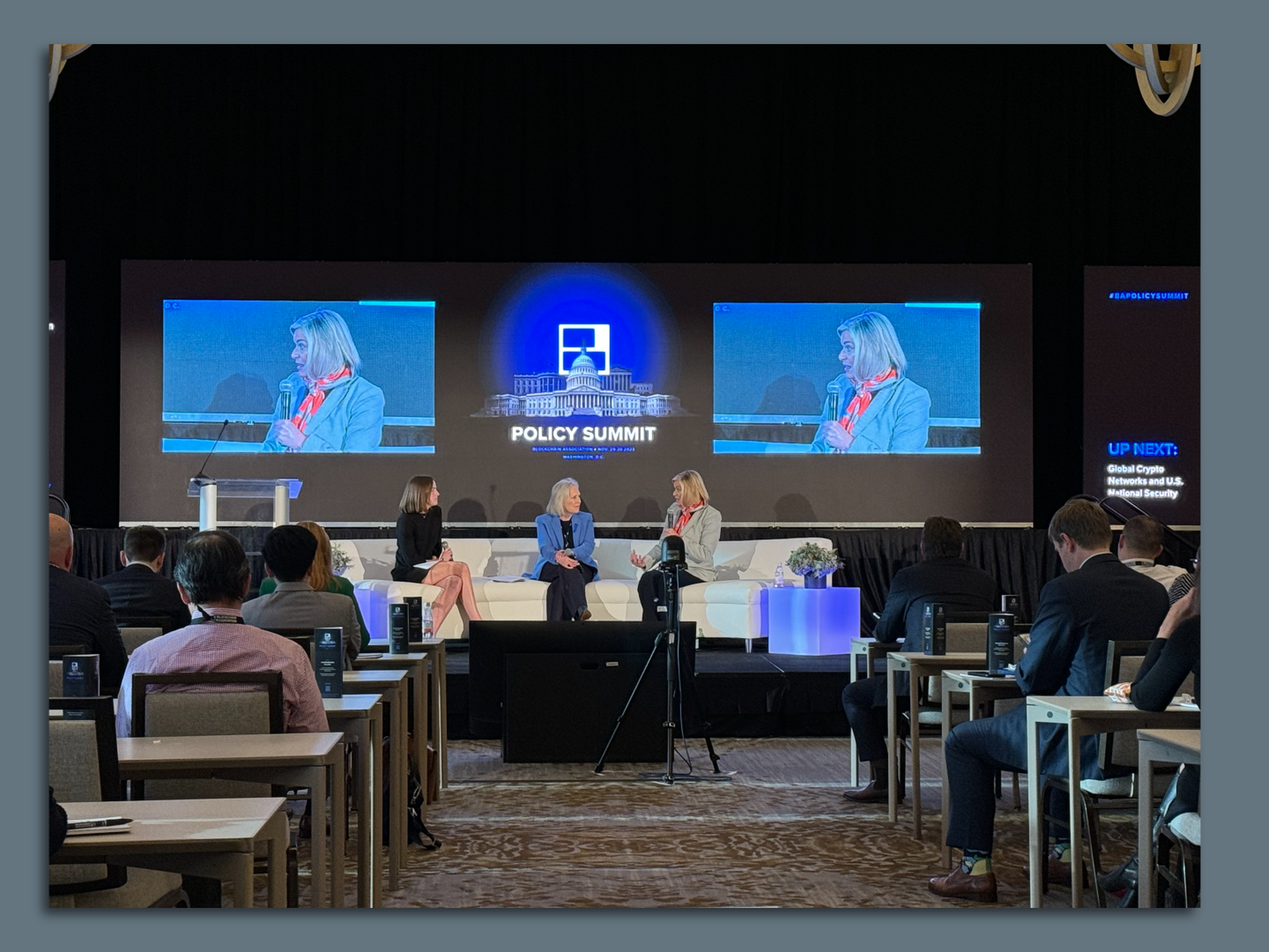 Binance looms large at blockchain trade group D.C. policy summit