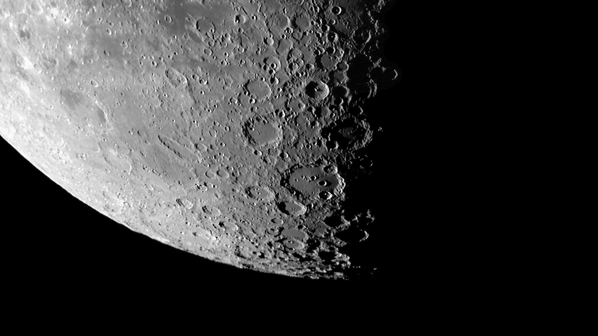 South Pole of the Moon taken on 18th October 2003. (Photo by Jamie Cooper/SSPL/Getty Images)