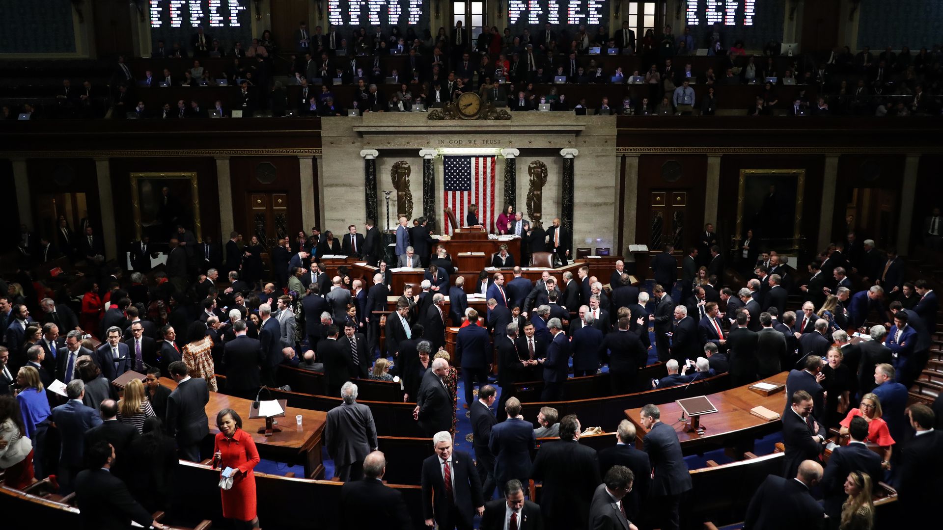 The House chamber.