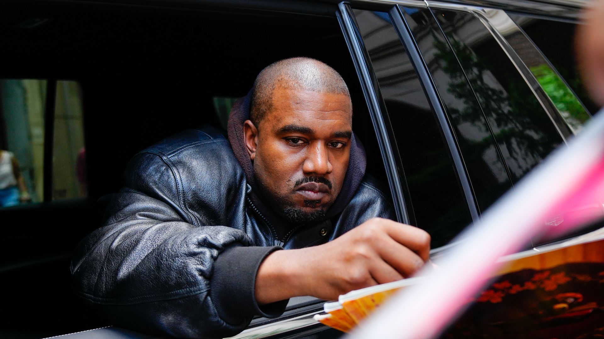 Kanye 2022 at the Balenciaga show in NYC