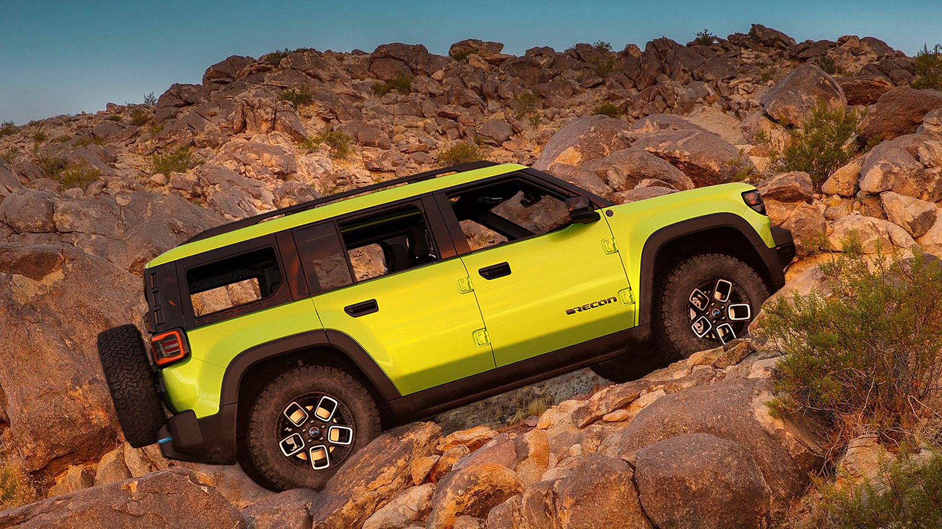 Image of the new electric Jeep Recon SUV