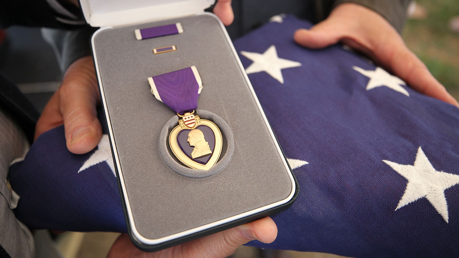 A purple heart