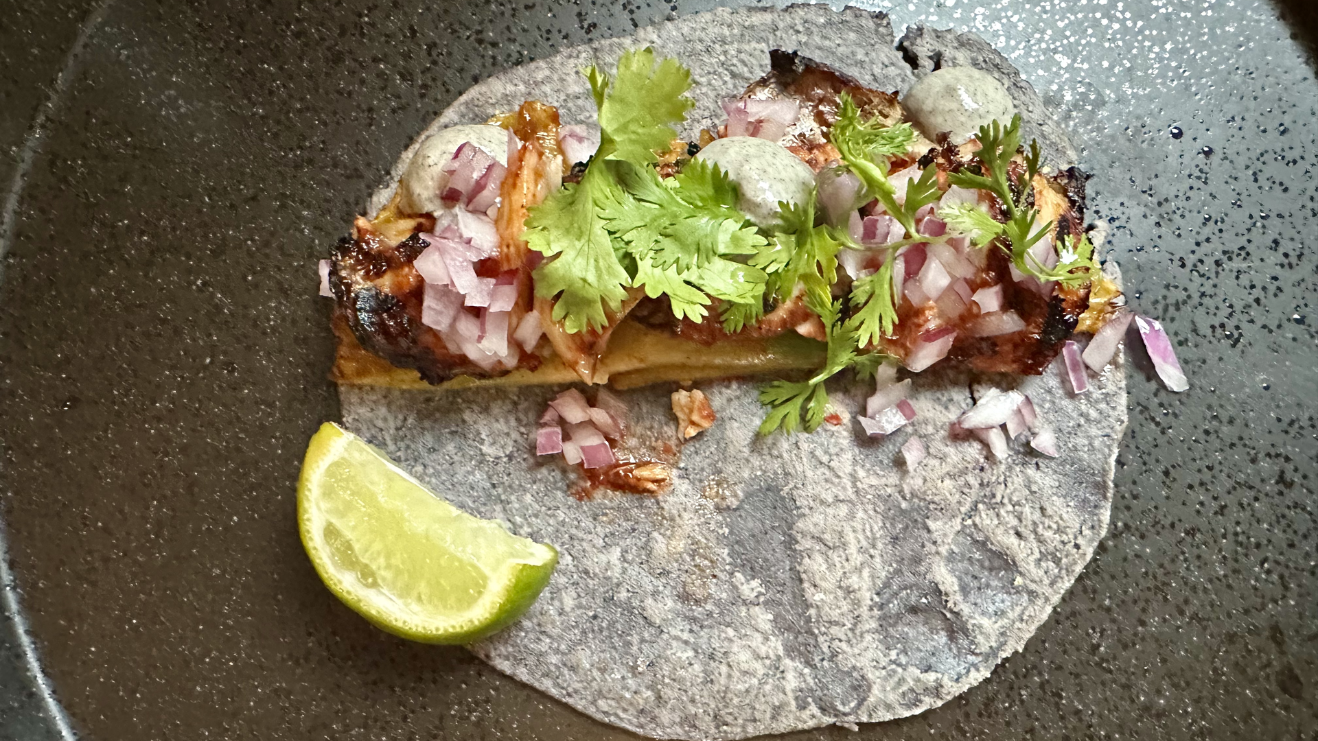 The fish taco at Xiquita. Photo: John Frank/Axios