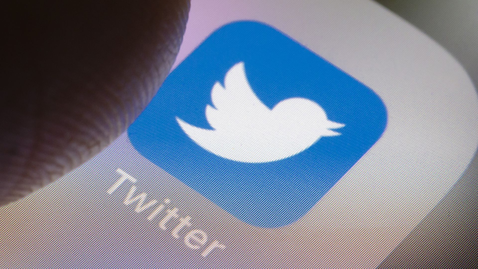 Twitter app icon on a smartphone
