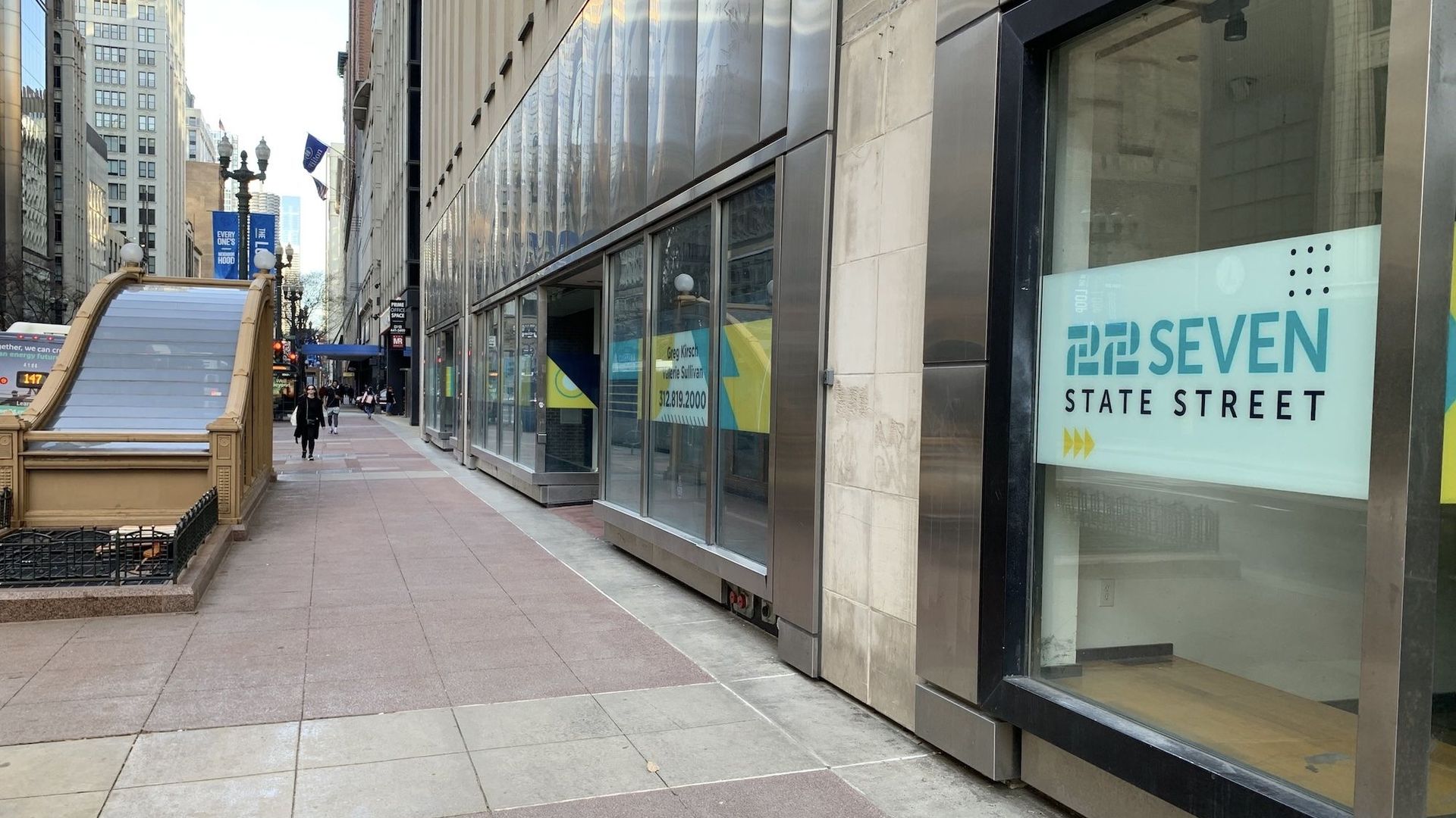 S. State Street in Chicago. Photo: Justin Kaufmann/Axios