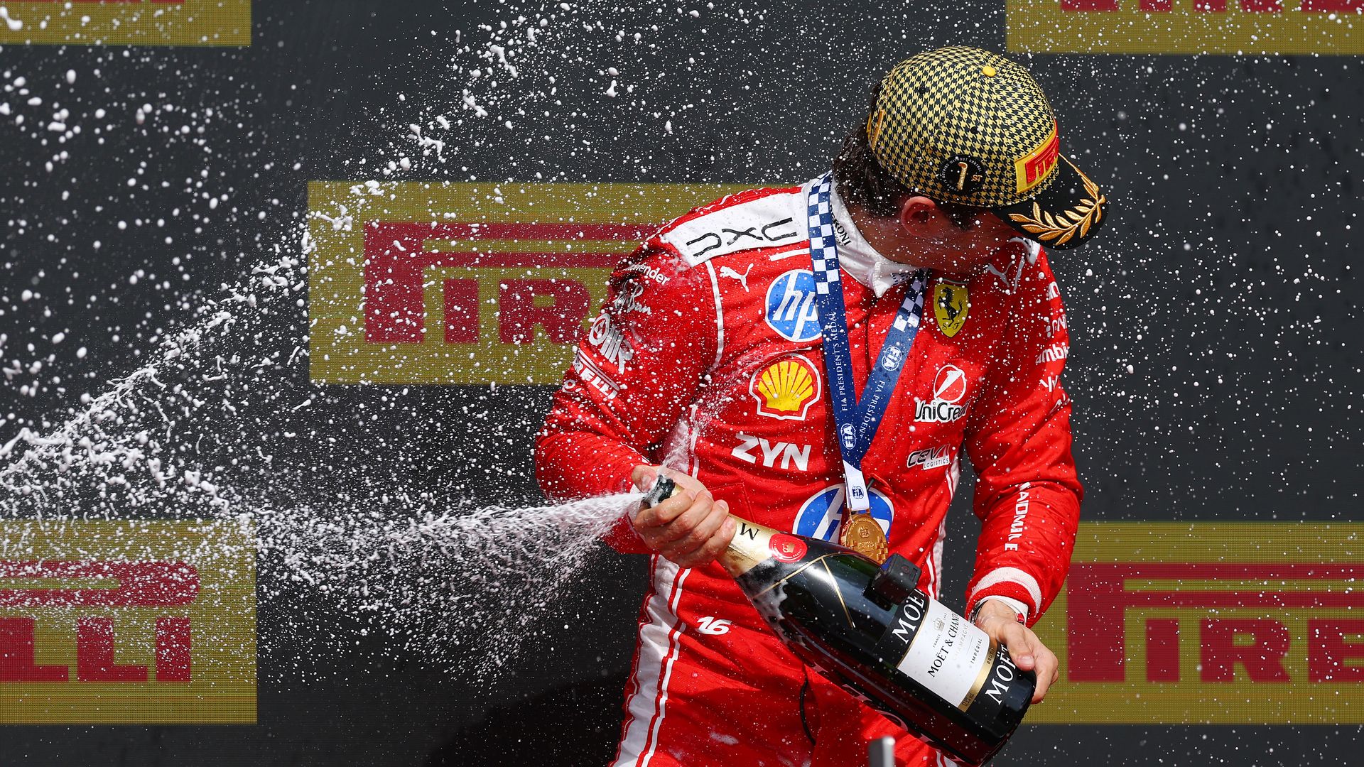 Charles Leclerc after his weekend win.