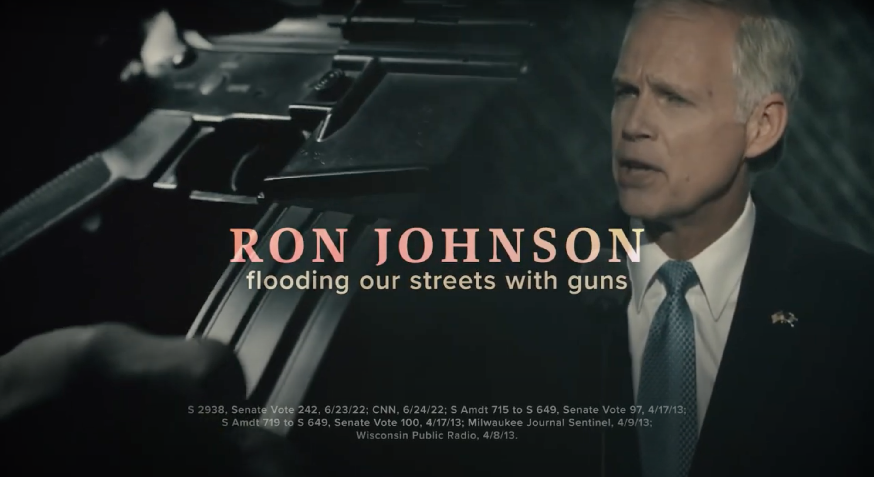 Screenshot of Ron Johnson ad