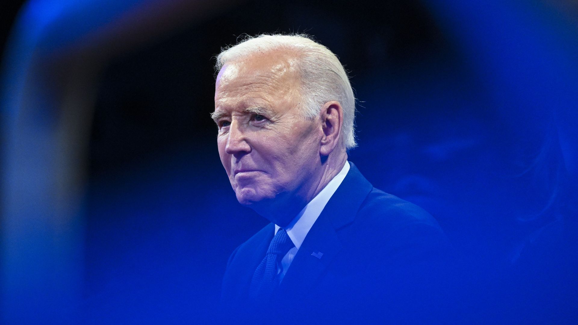 Then-President Biden attends a Department of Defense Commander in Chief Farewell Ceremony at Joint Base Myers-Henderson Hall in Arlington, Virginia, on January 16. 