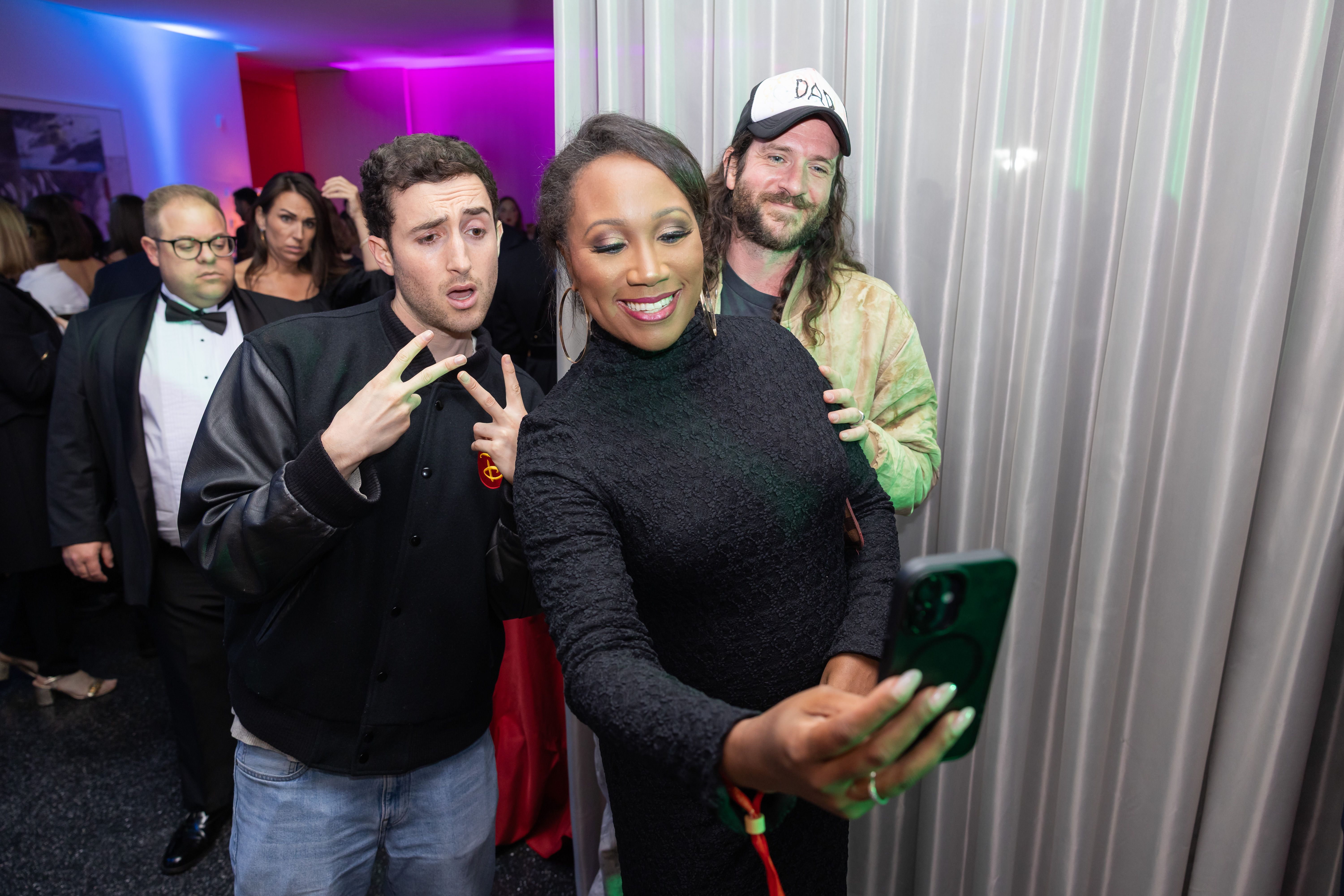 Selfies were snapped at the TIME bash, including of the new TMZ DC reporters. Photo courtesy of Asico Photo.