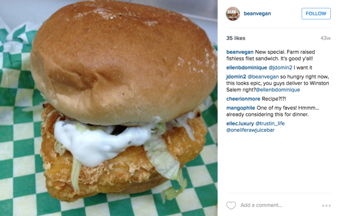 Bean Vegan fish filet