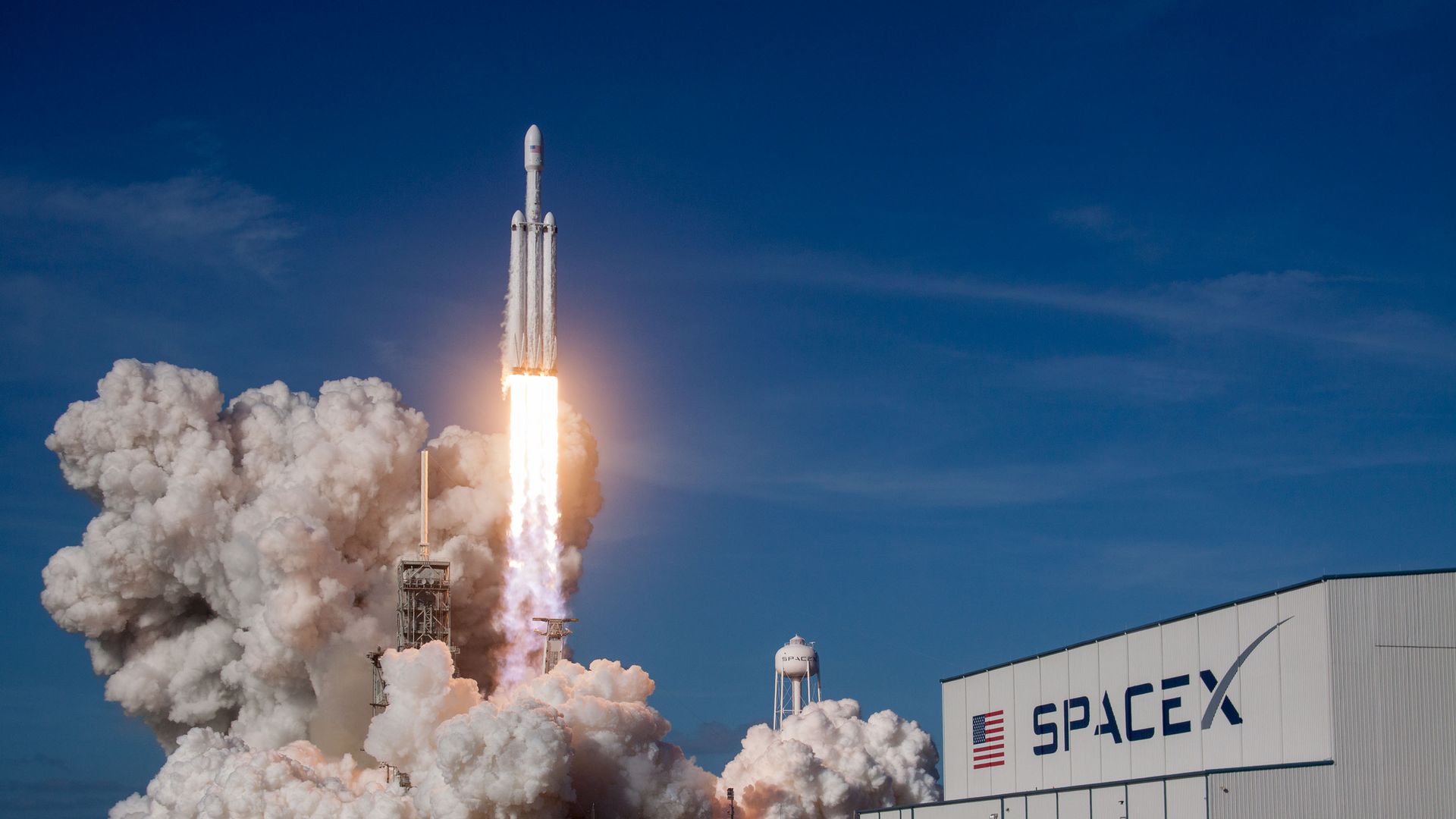 SpaceX launched its Falcon Heavy rocket on Tuesday