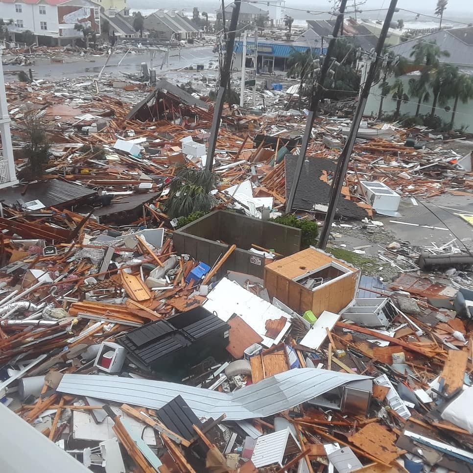 Devastation in Mexico Beach, Florida