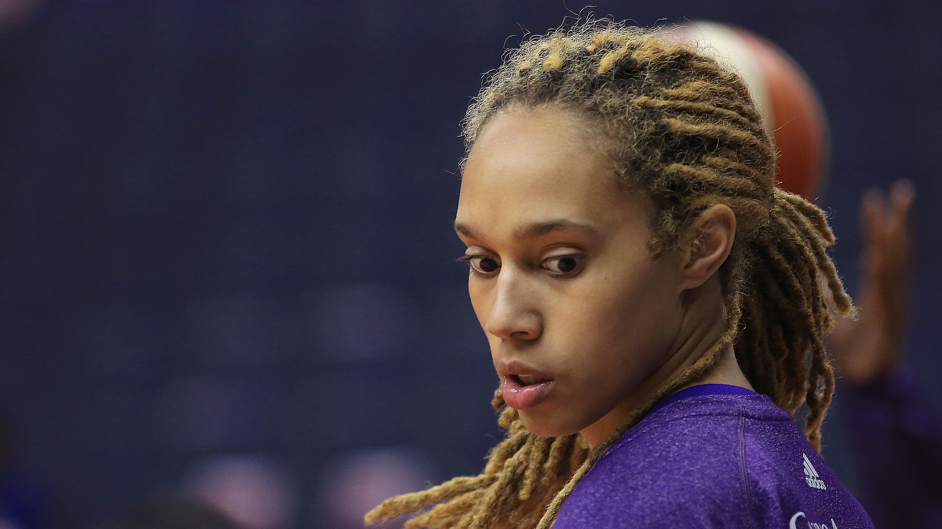 Brittney Griner before a basketball game in Washington, D.C., in 2015.